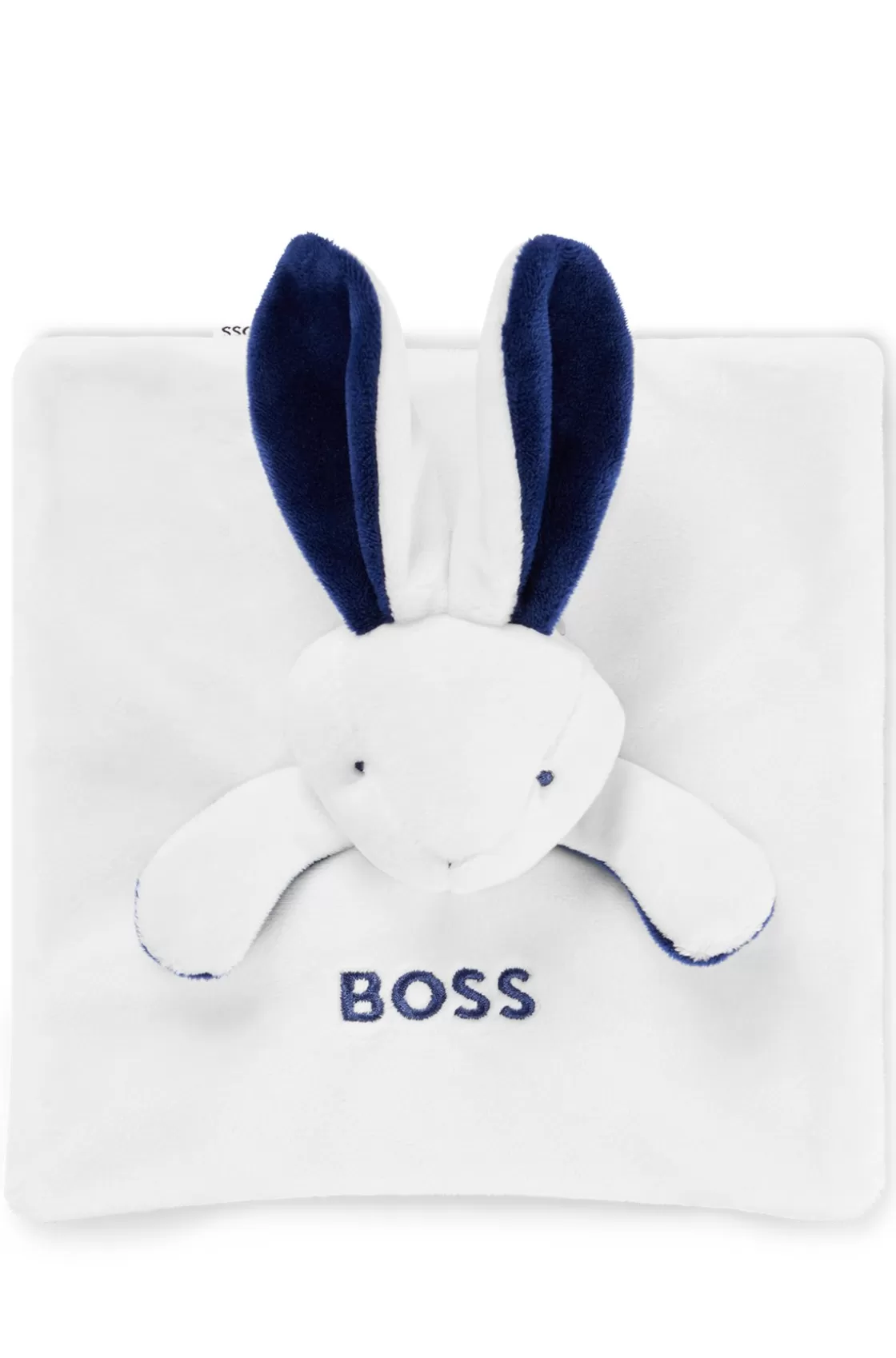 HUGO BOSS Baby Bunny Toy In Faux Fur With Embroidered Logo White Sale