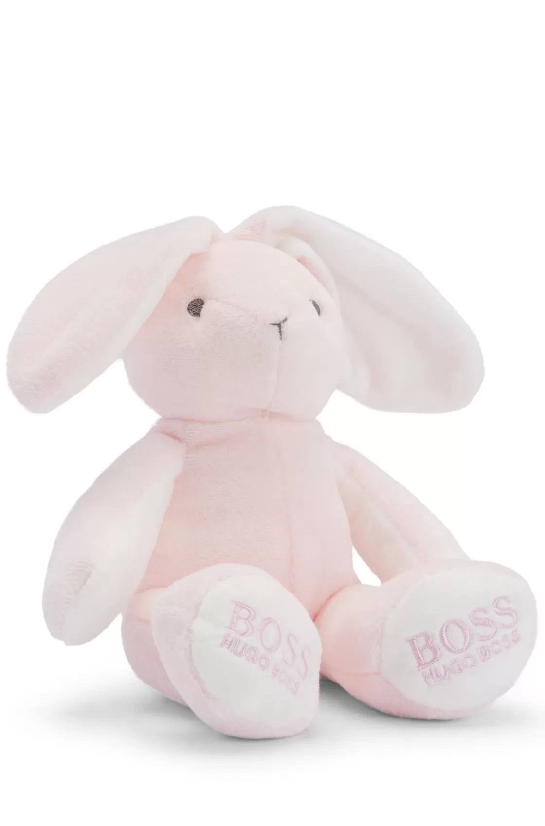 HUGO BOSS Baby Bunny Toy In Faux Fur With Printed Logos light pink Cheap
