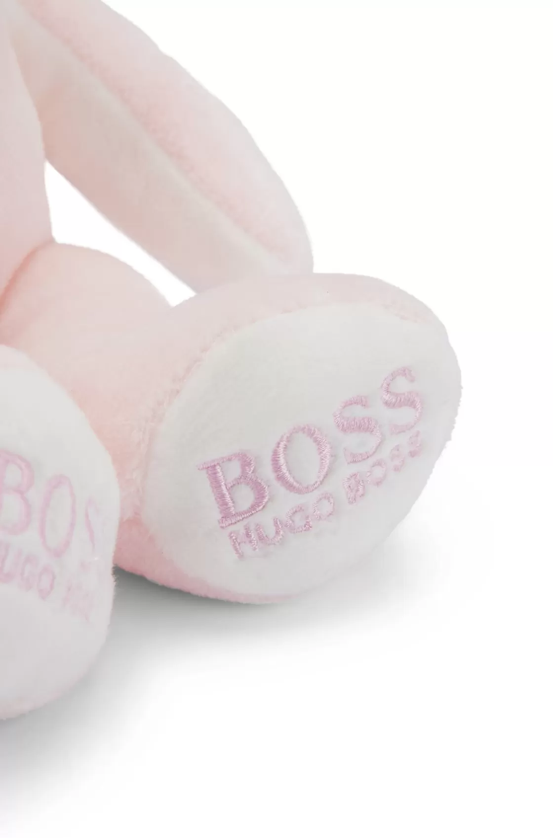HUGO BOSS Baby Bunny Toy In Faux Fur With Printed Logos light pink Cheap