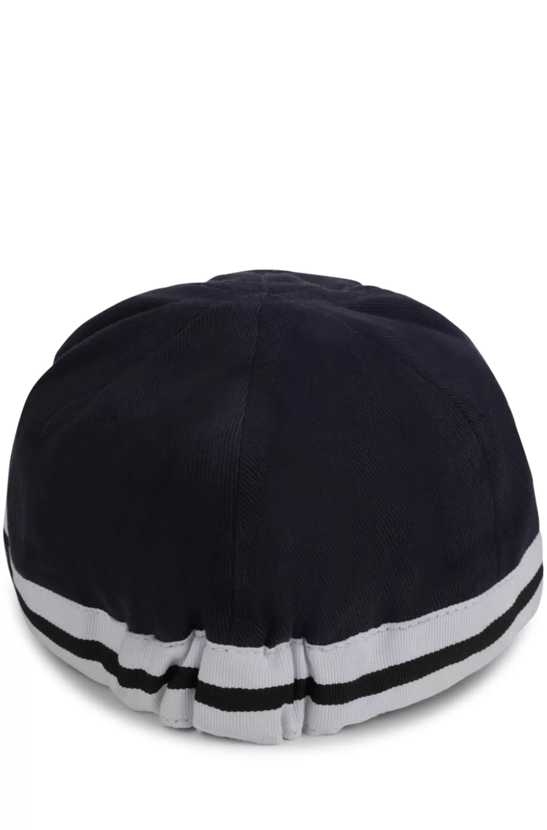HUGO BOSS Baby Cap In Cotton With Logo Label Dark Blue Fashion