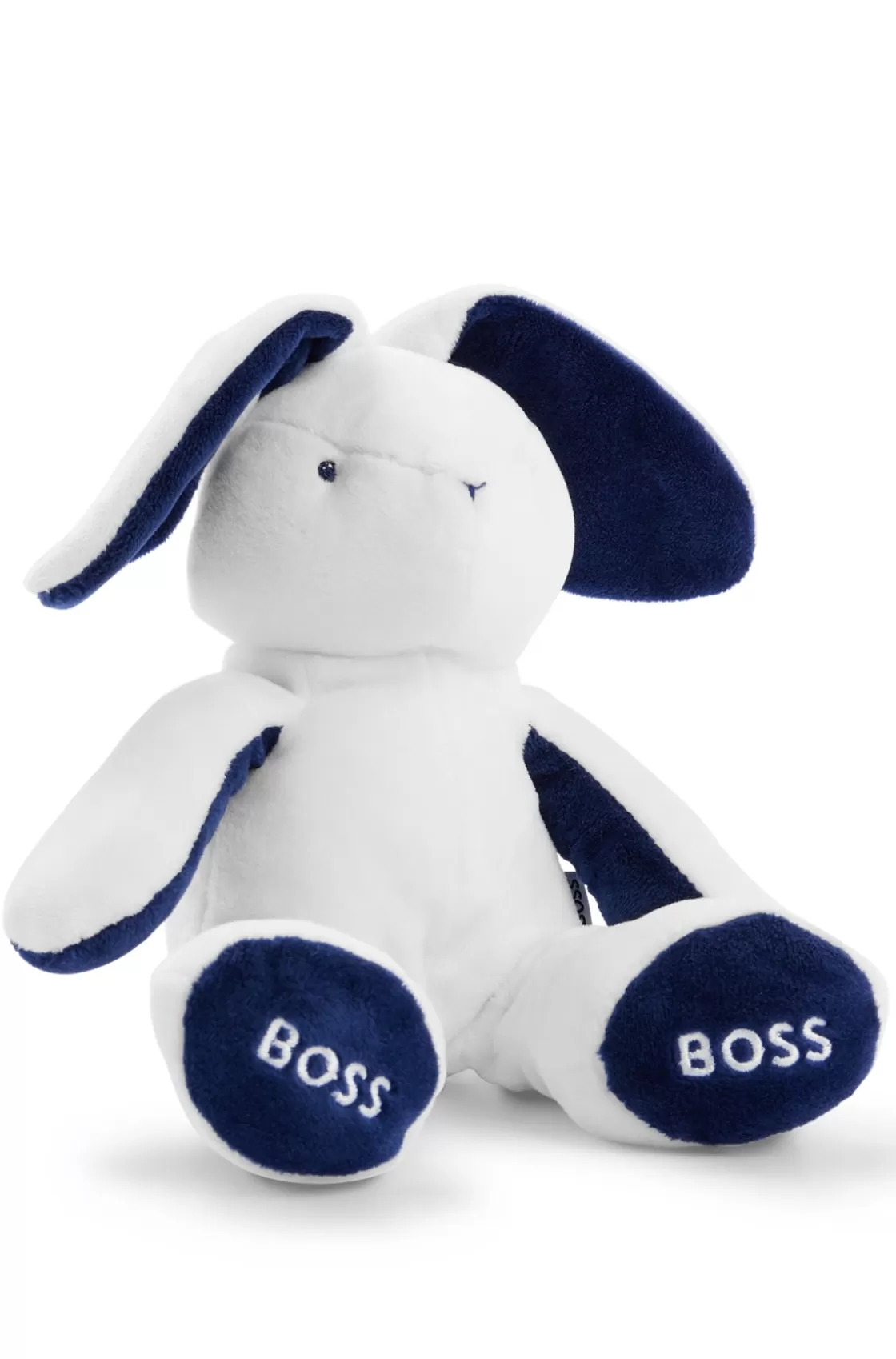 HUGO BOSS Baby Faux-fur Cuddly Toy With Embroidered Logos White Cheap