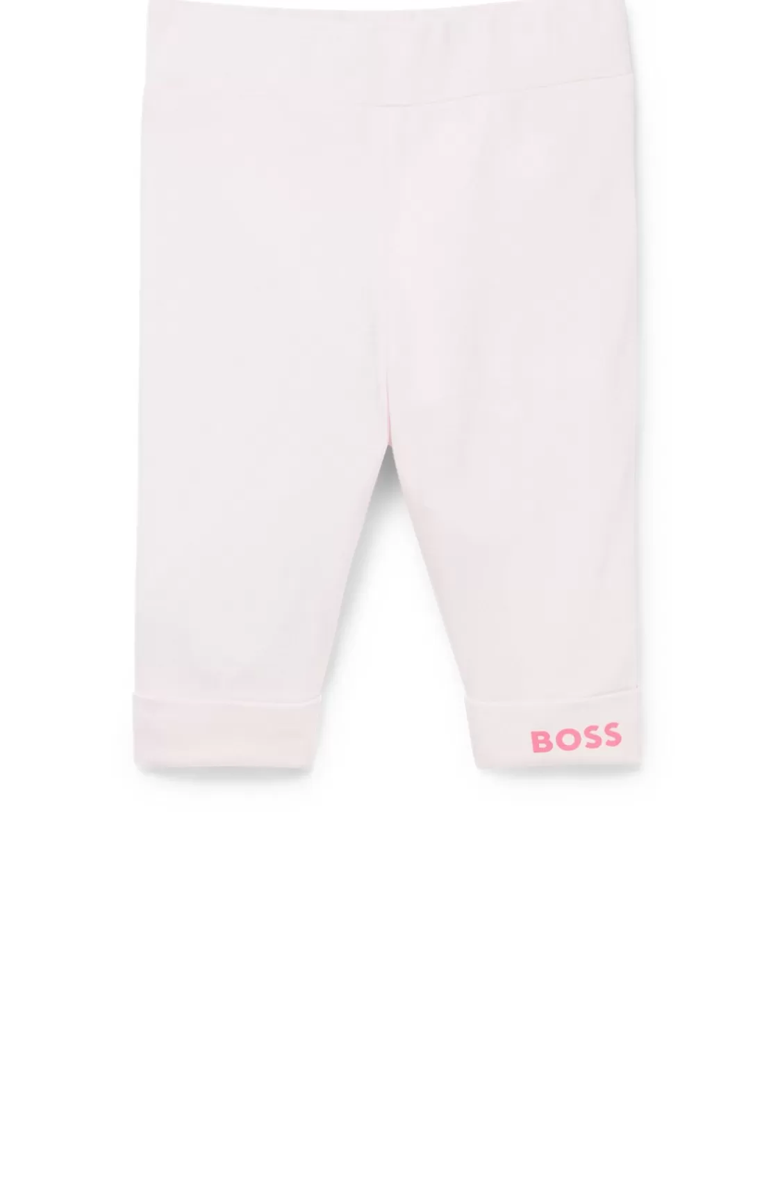 HUGO BOSS Baby Leggings With Logo-print Hem light pink Outlet