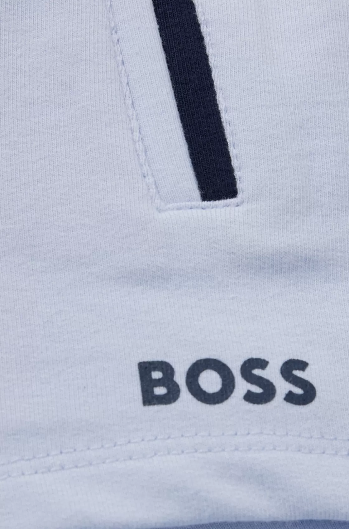 HUGO BOSS Baby Shorts In Stretch Cotton With Logo Print Light Blue Best