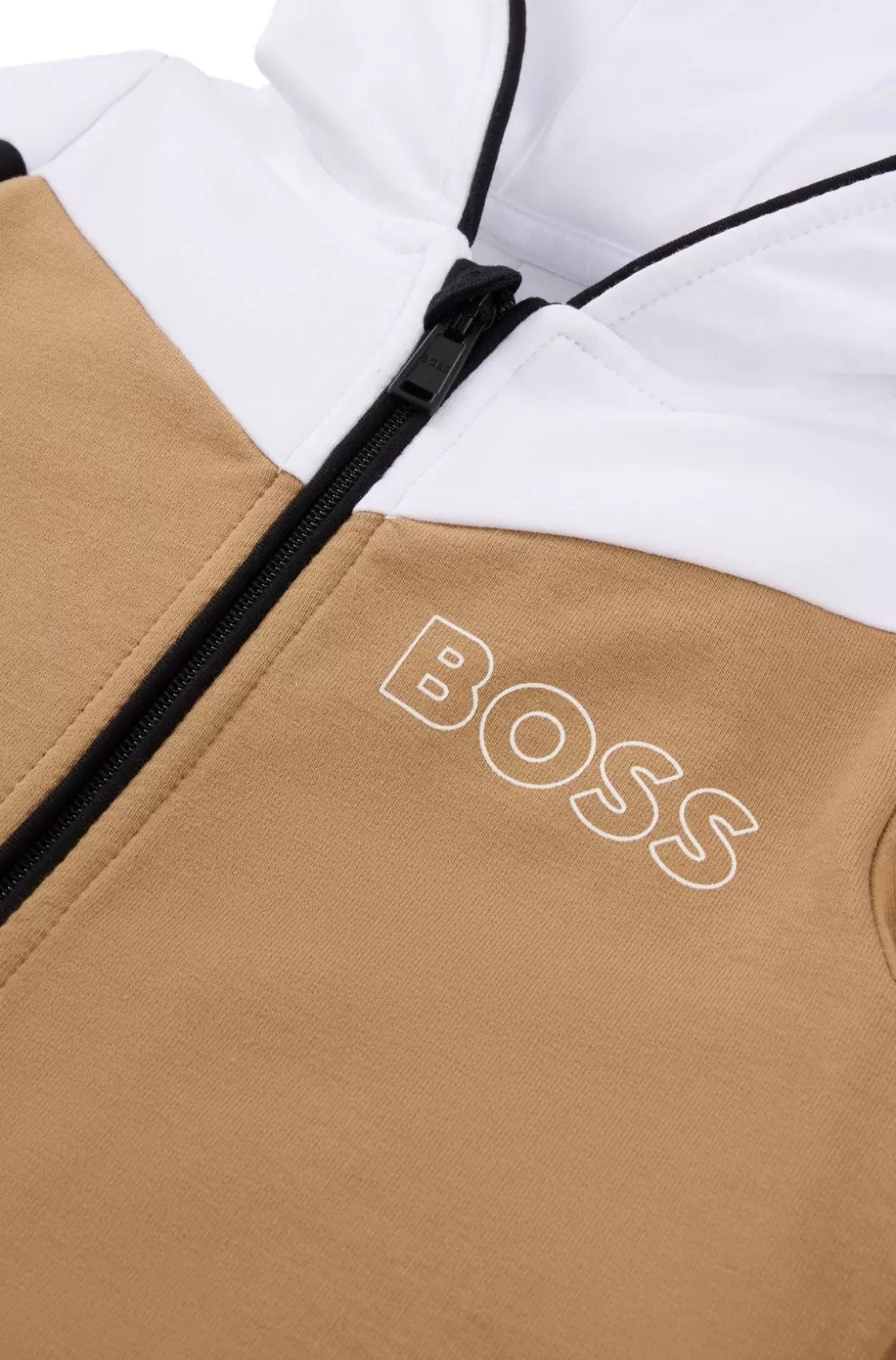 HUGO BOSS Baby Tracksuit In Stretch Cotton With Logo Prints Brown Best Sale