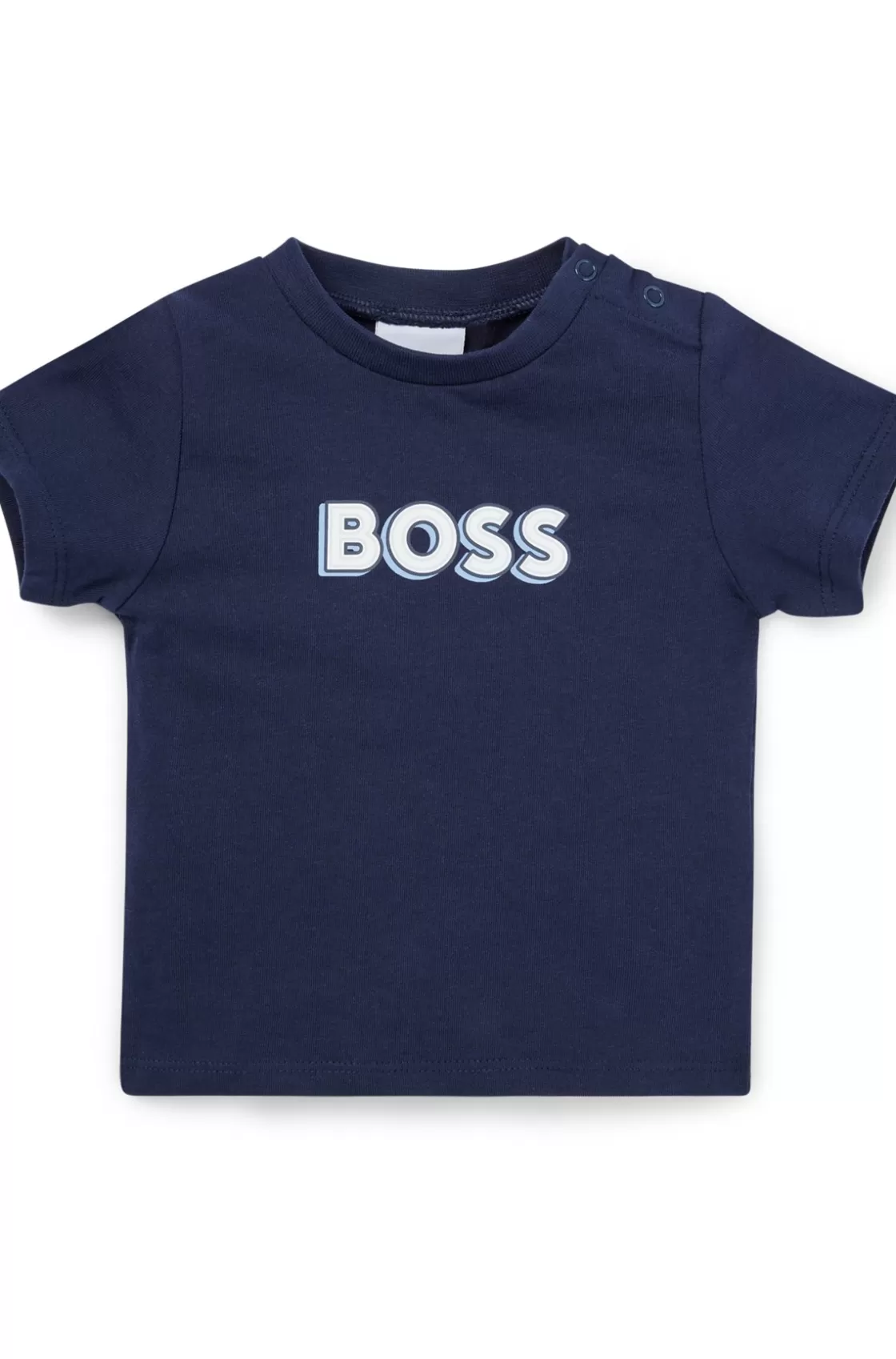 HUGO BOSS Baby T-shirt In With Logo Print Dark Blue Cheap