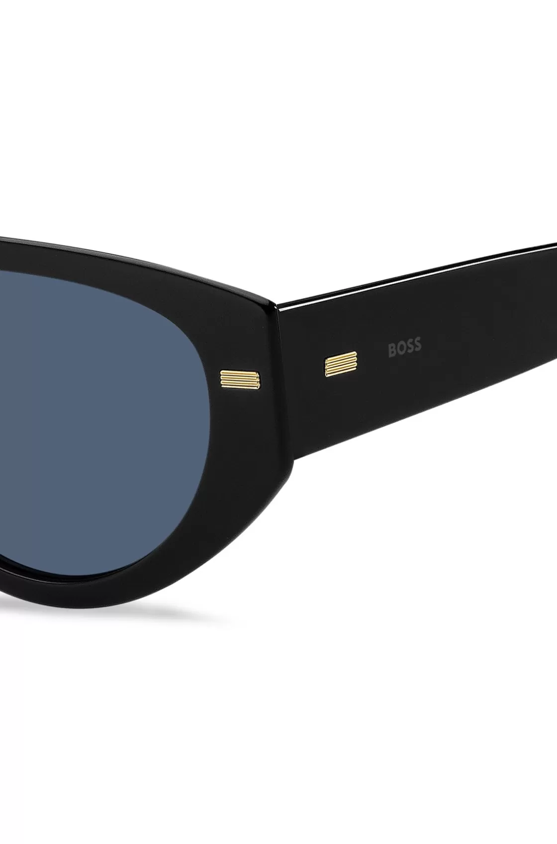 HUGO BOSS Bio-acetate Black Sunglasses With Patterned Rivets Assorted-Pre-Pack Best