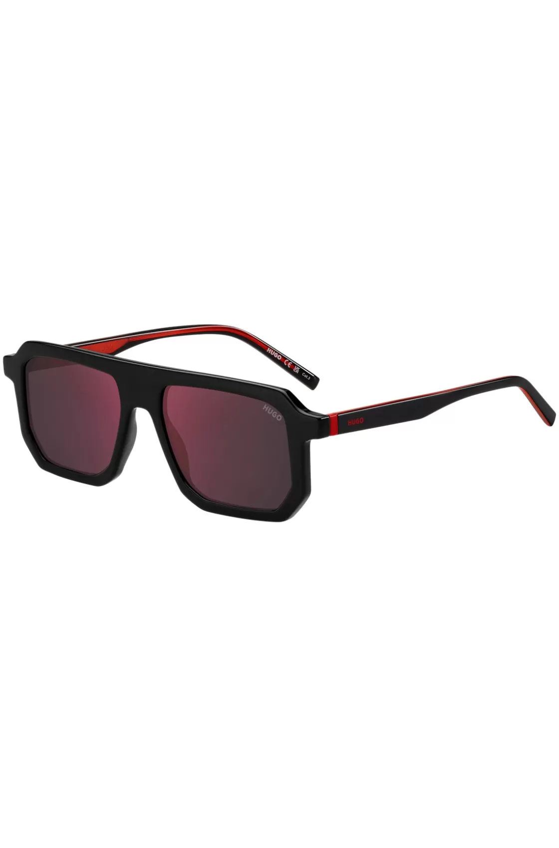HUGO BOSS Black Sunglasses With Signature Red Accents Assorted-Pre-Pack Sale