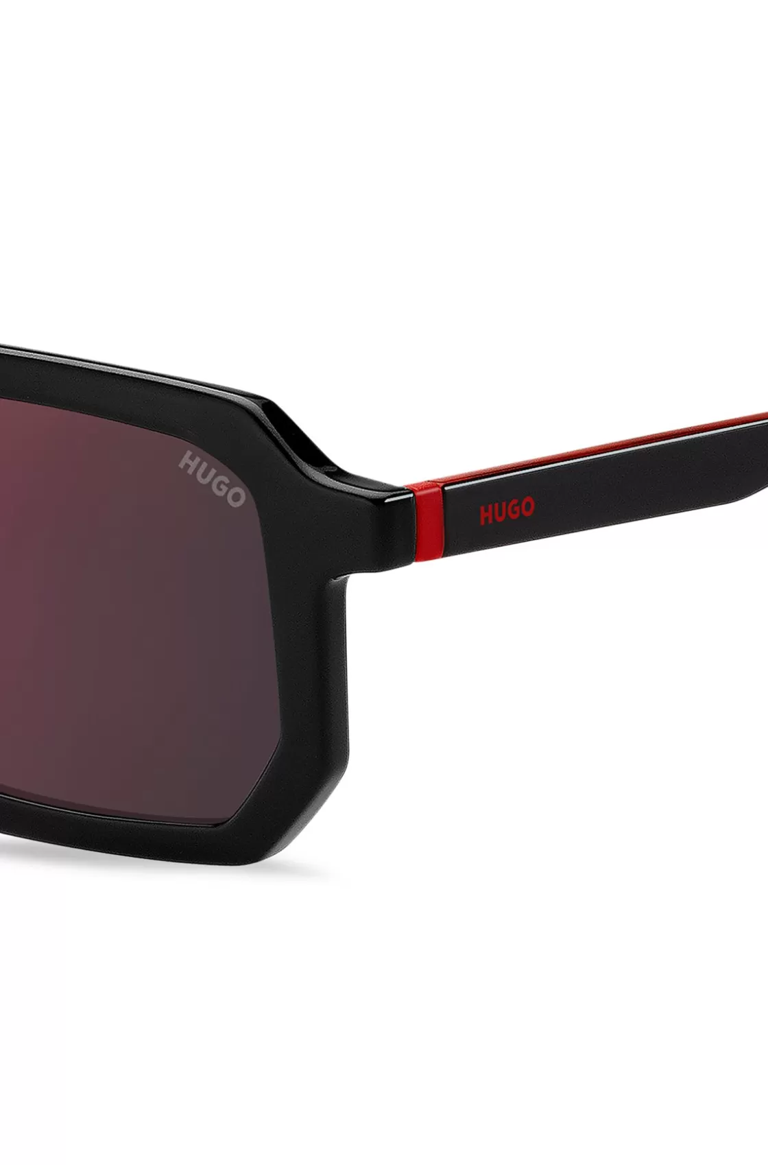 HUGO BOSS Black Sunglasses With Signature Red Accents Assorted-Pre-Pack Sale