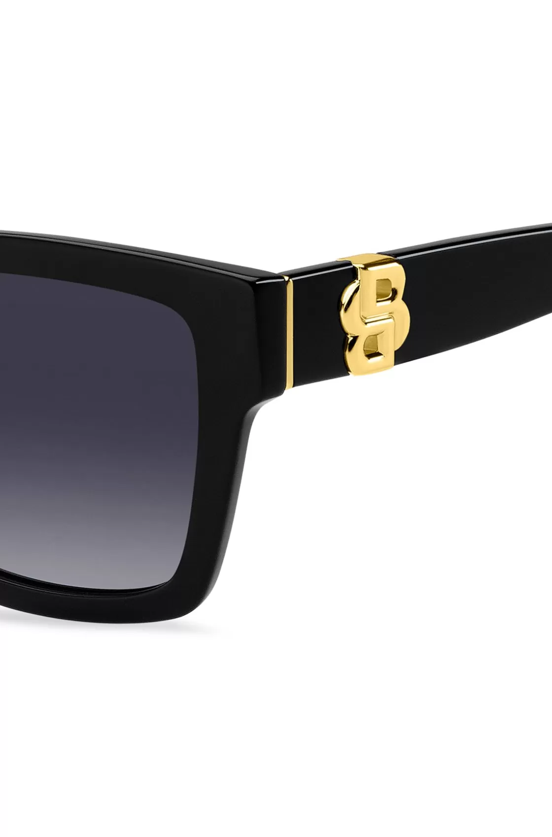 HUGO BOSS Black-acetate Sunglasses With Gold-tone Double B Monograms Assorted-Pre-Pack Shop
