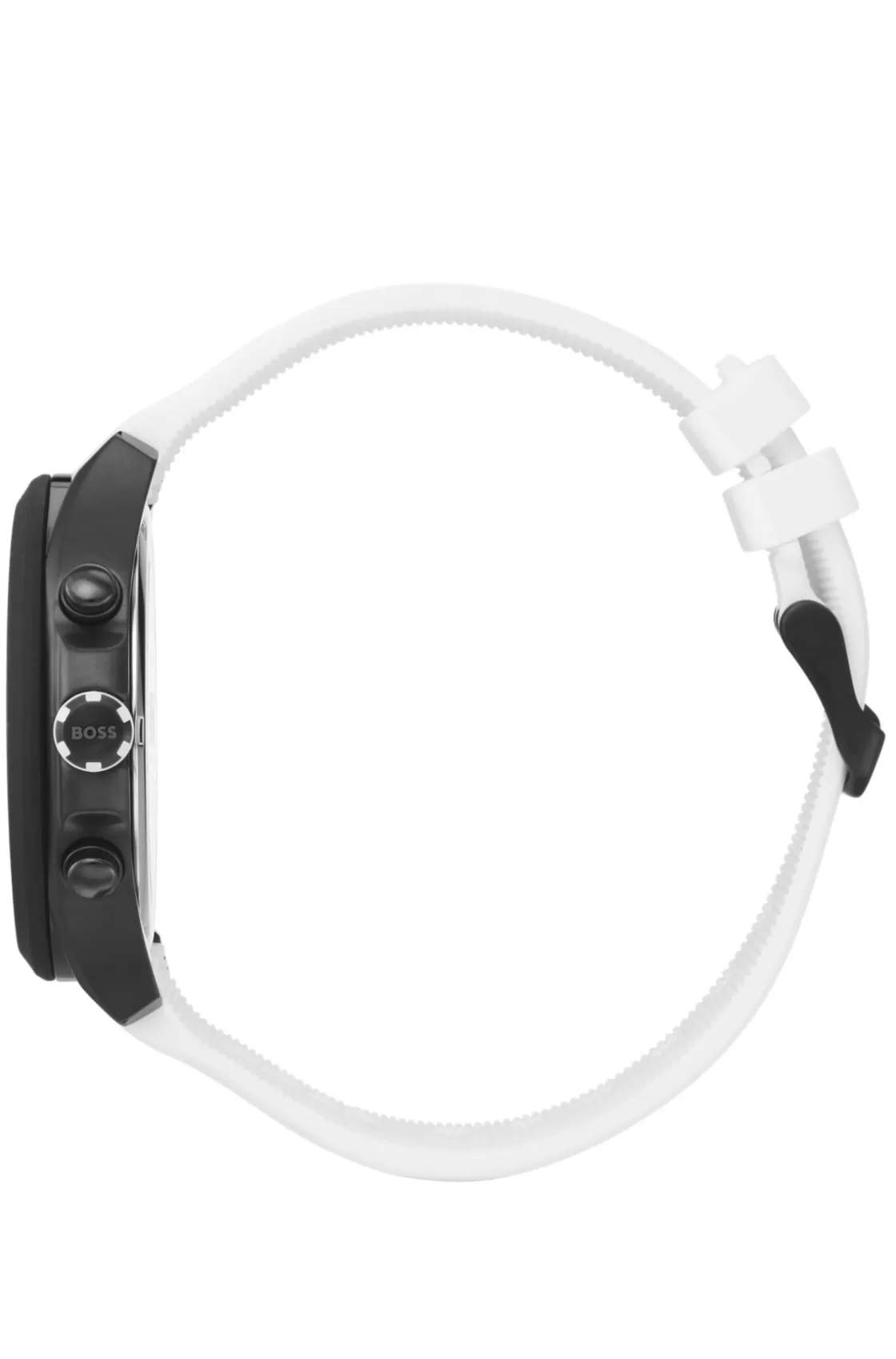 HUGO BOSS Black-plated Chronograph Watch With White Logo Strap Assorted-Pre-Pack Clearance