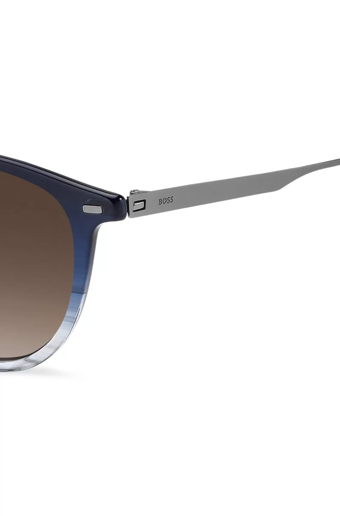HUGO BOSS Blue-acetate Sunglasses With Gradient Effect Assorted-Pre-Pack Best Sale