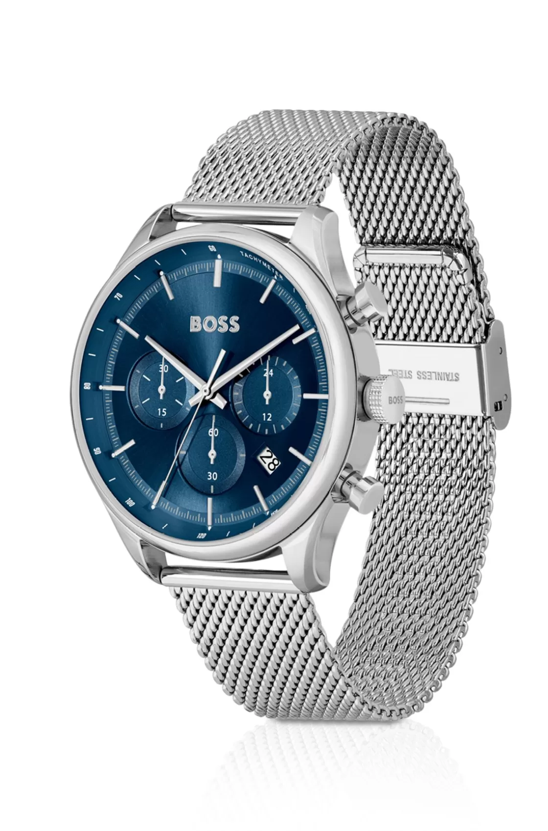 HUGO BOSS Blue-dial Chronograph Watch With Mesh Bracelet Assorted-Pre-Pack Online