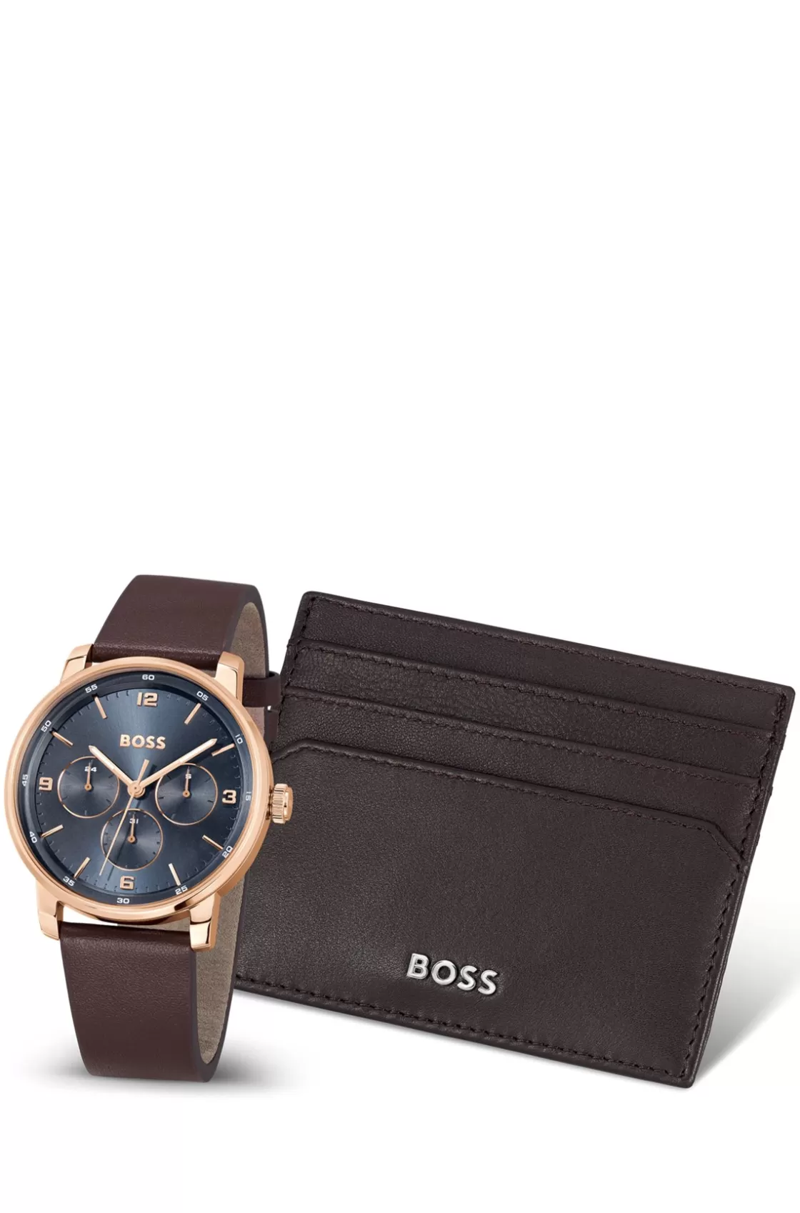 HUGO BOSS Blue-dial Watch And Card Holder Gift Set Assorted-Pre-Pack Cheap