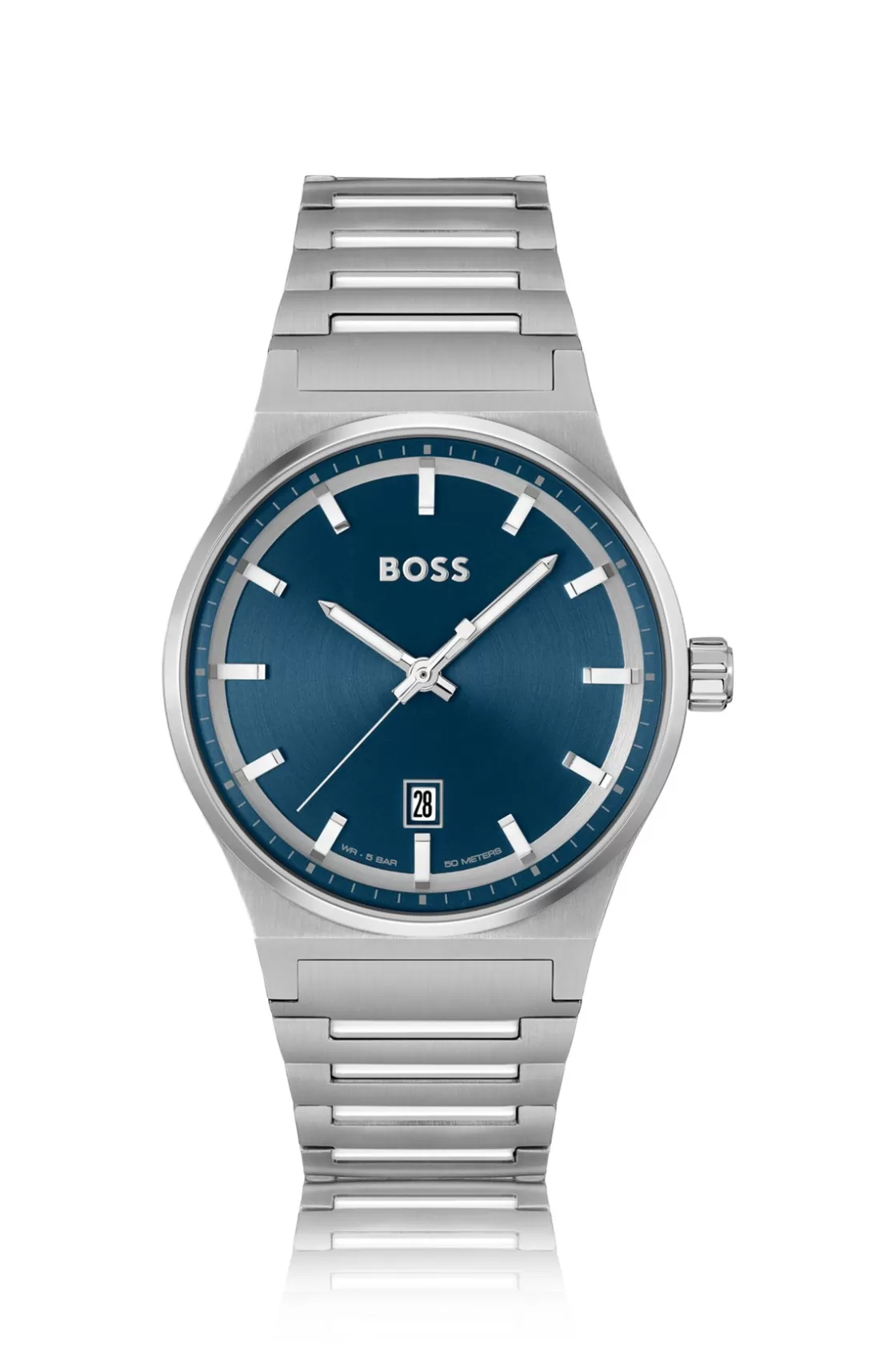 HUGO BOSS Blue-dial Watch With Stainless-steel Link Bracelet Assorted-Pre-Pack Store