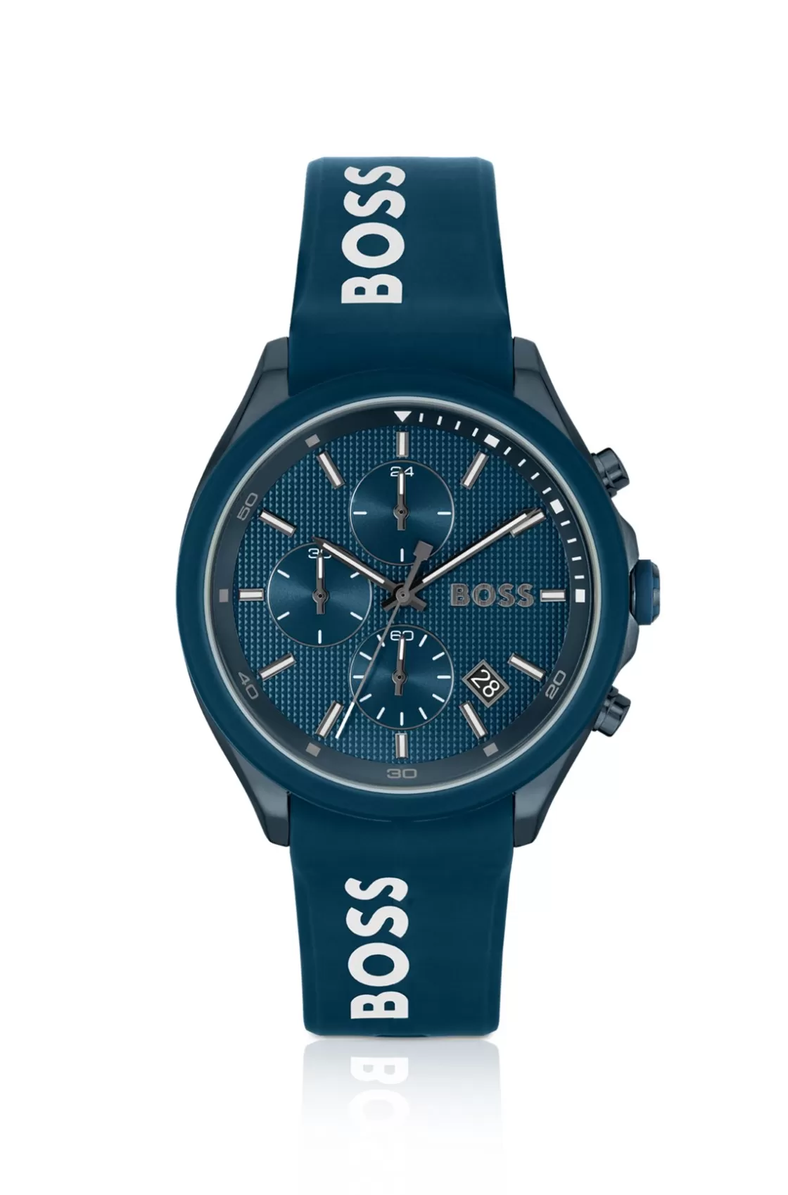 HUGO BOSS Blue-plated Chronograph Watch With Blue Silicone Strap Assorted-Pre-Pack Best Sale