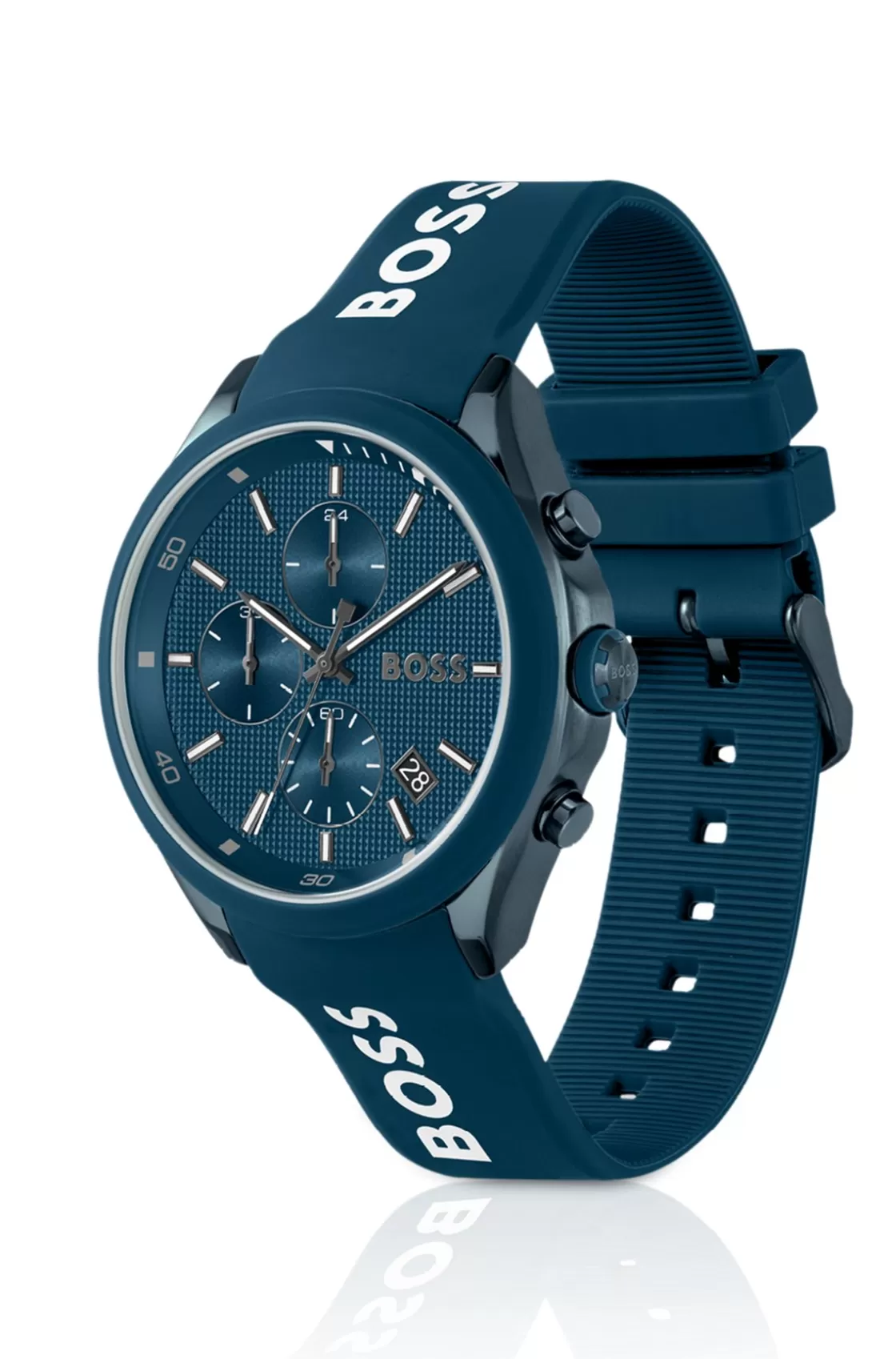 HUGO BOSS Blue-plated Chronograph Watch With Blue Silicone Strap Assorted-Pre-Pack Best Sale
