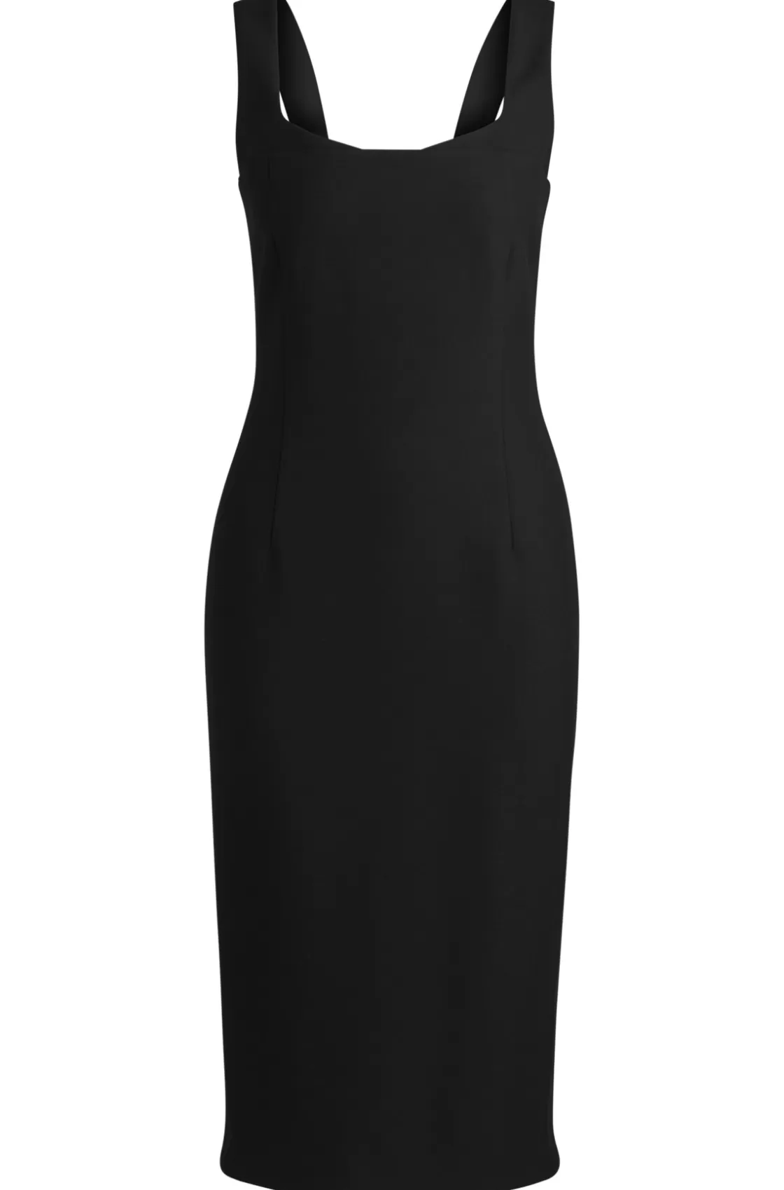 HUGO BOSS Bodycon Midi-length Dress In Stretch Material Black Best