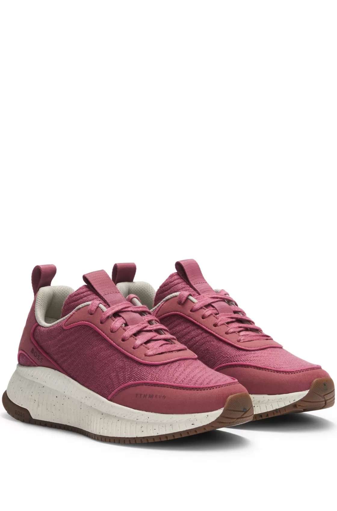 HUGO BOSS BOSS X ACBC Trainers With Speckled Effect light pink Clearance