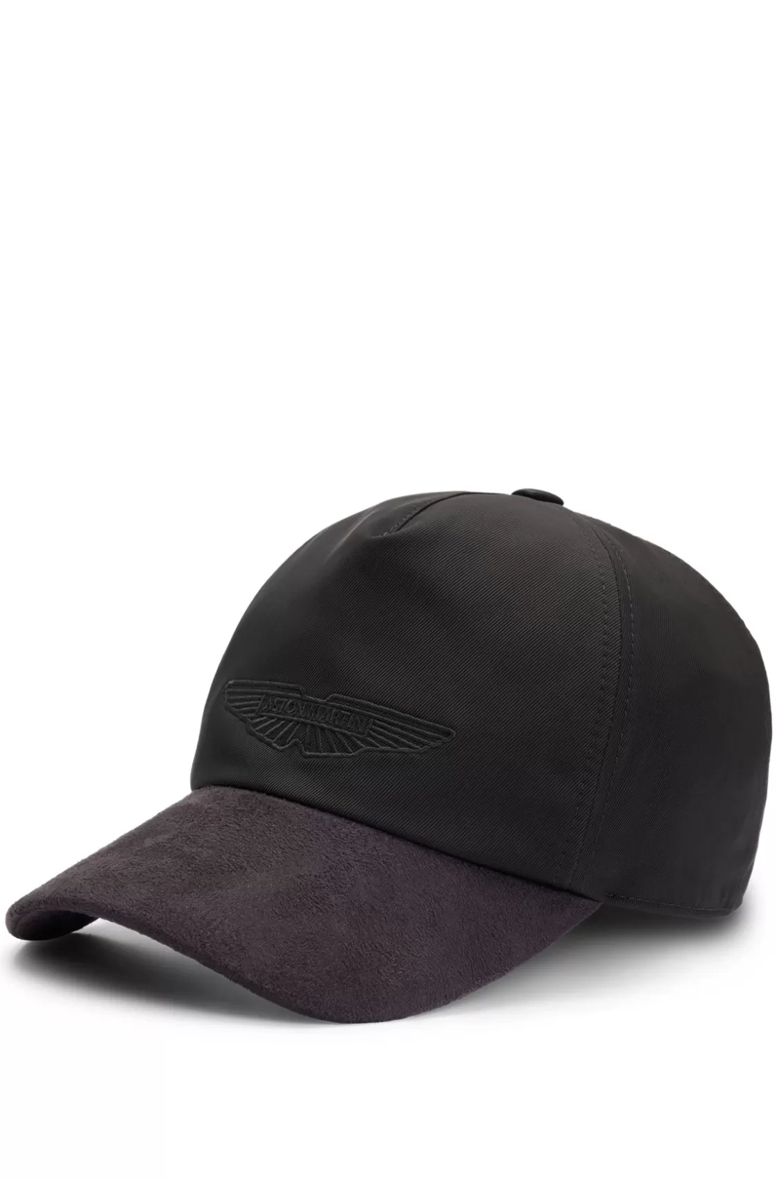 HUGO BOSS BOSS X Aston Martin Cap With Faux-suede Visor Black Outlet