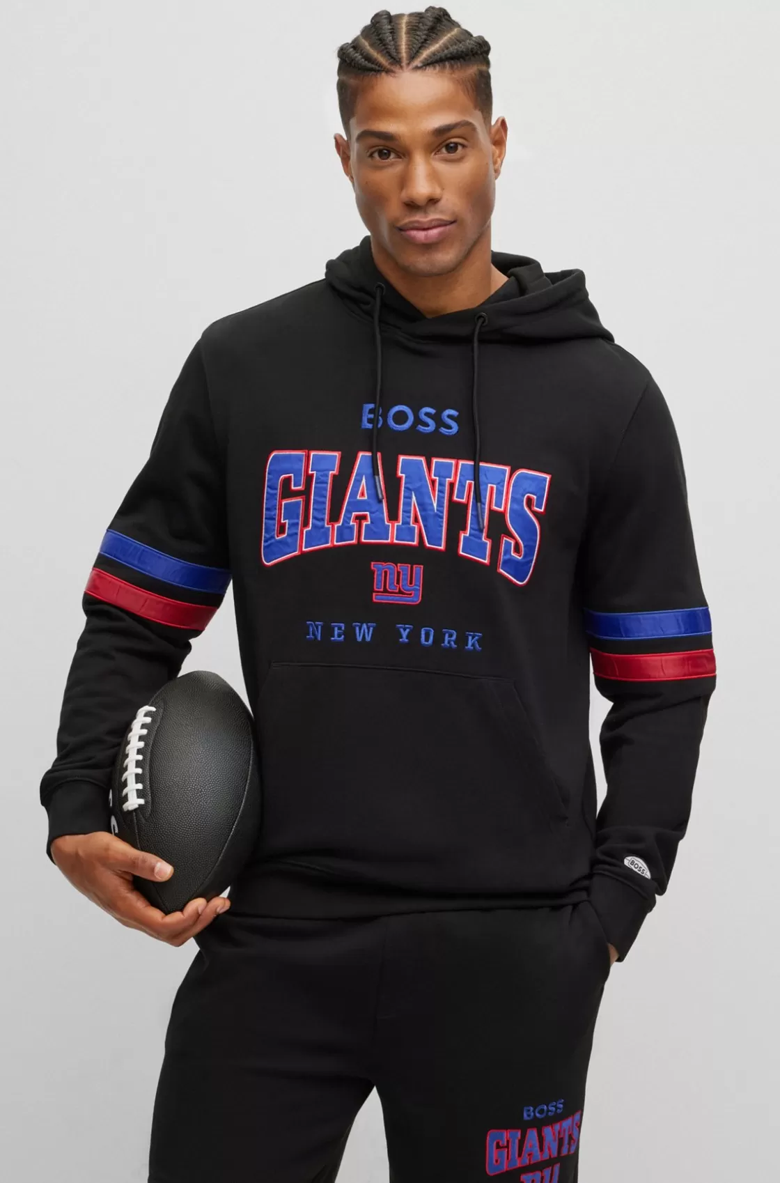 HUGO BOSS BOSS X NFL Cotton-terry Hoodie With Collaborative Branding Giants Shop