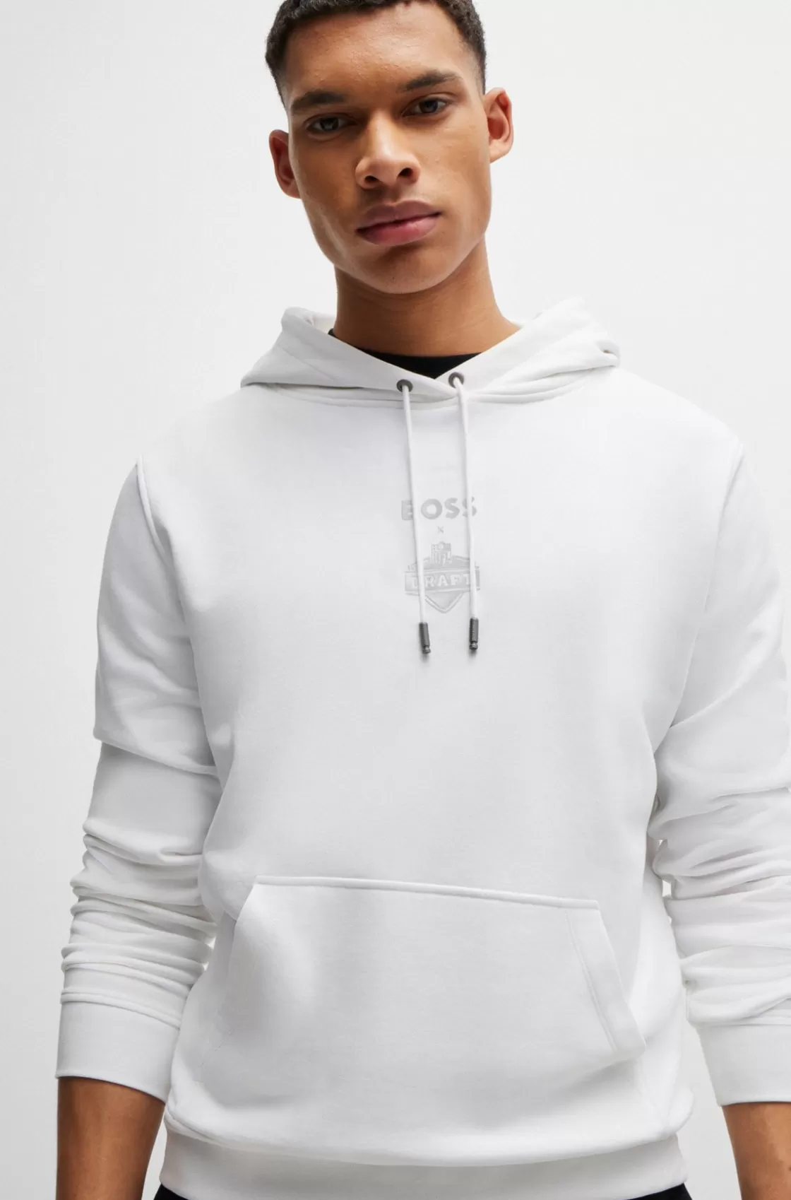 HUGO BOSS BOSS X NFL Cotton-terry Hoodie With Special Artwork White Fashion