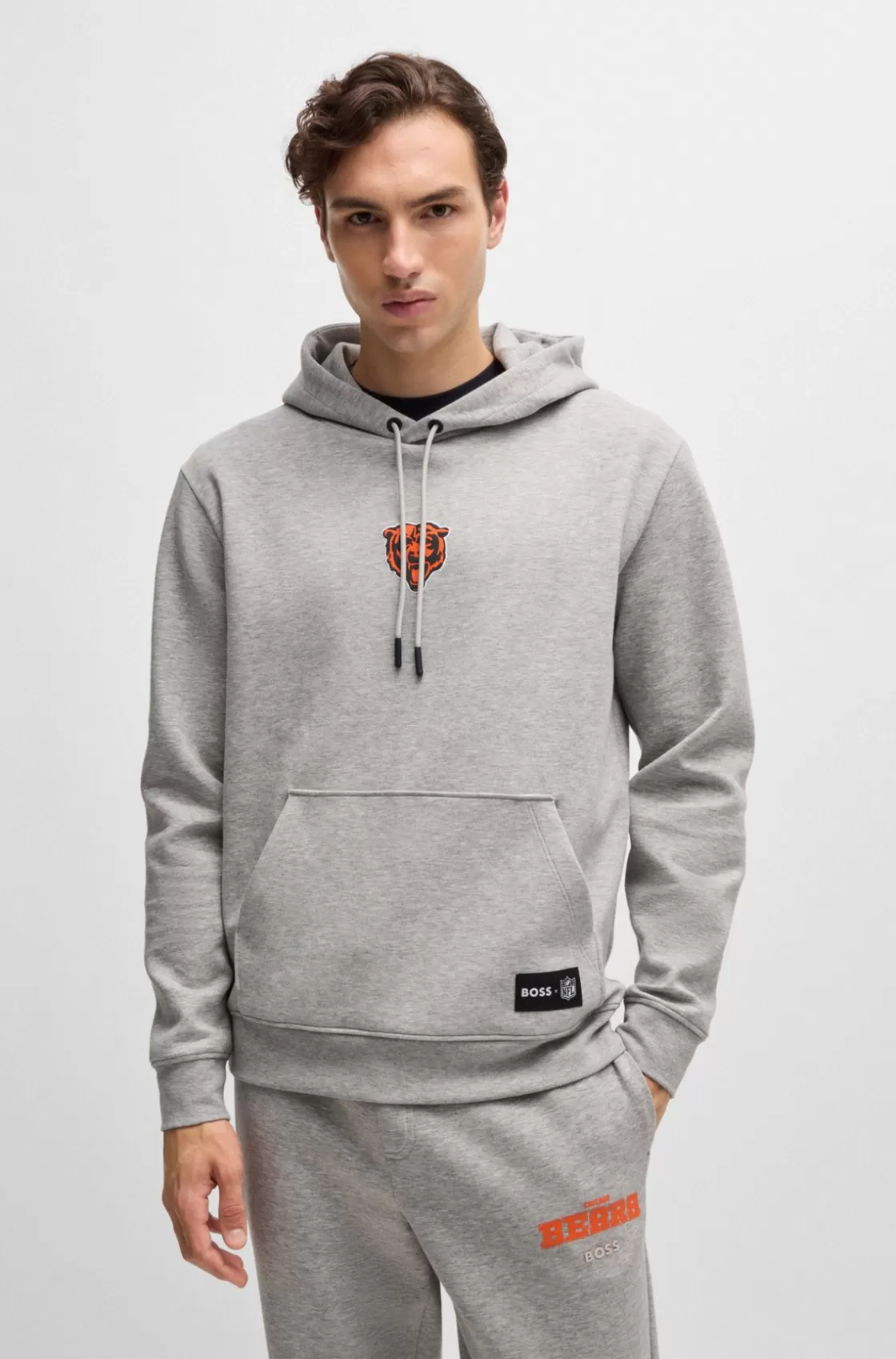 HUGO BOSS BOSS X NFL Interlock Hoodie With Special Branding Bears Store
