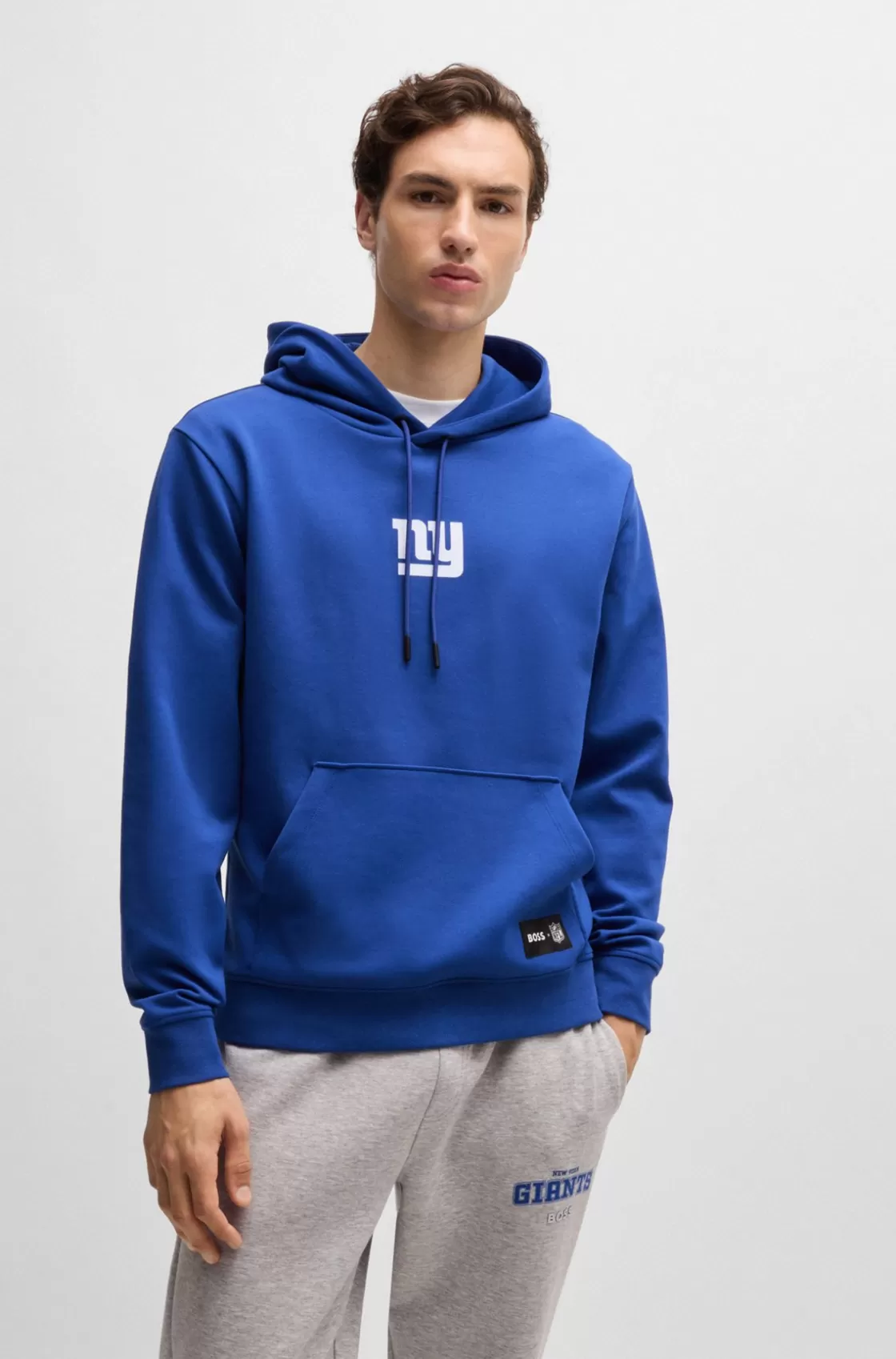 HUGO BOSS BOSS X NFL Interlock Hoodie With Special Branding Giants Sale