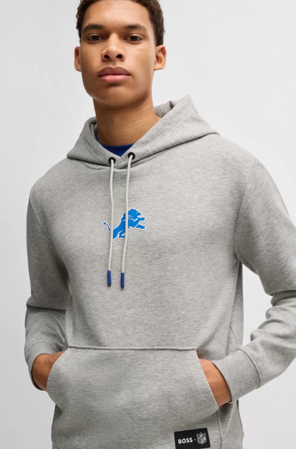 HUGO BOSS BOSS X NFL Interlock Hoodie With Special Branding Lions Store