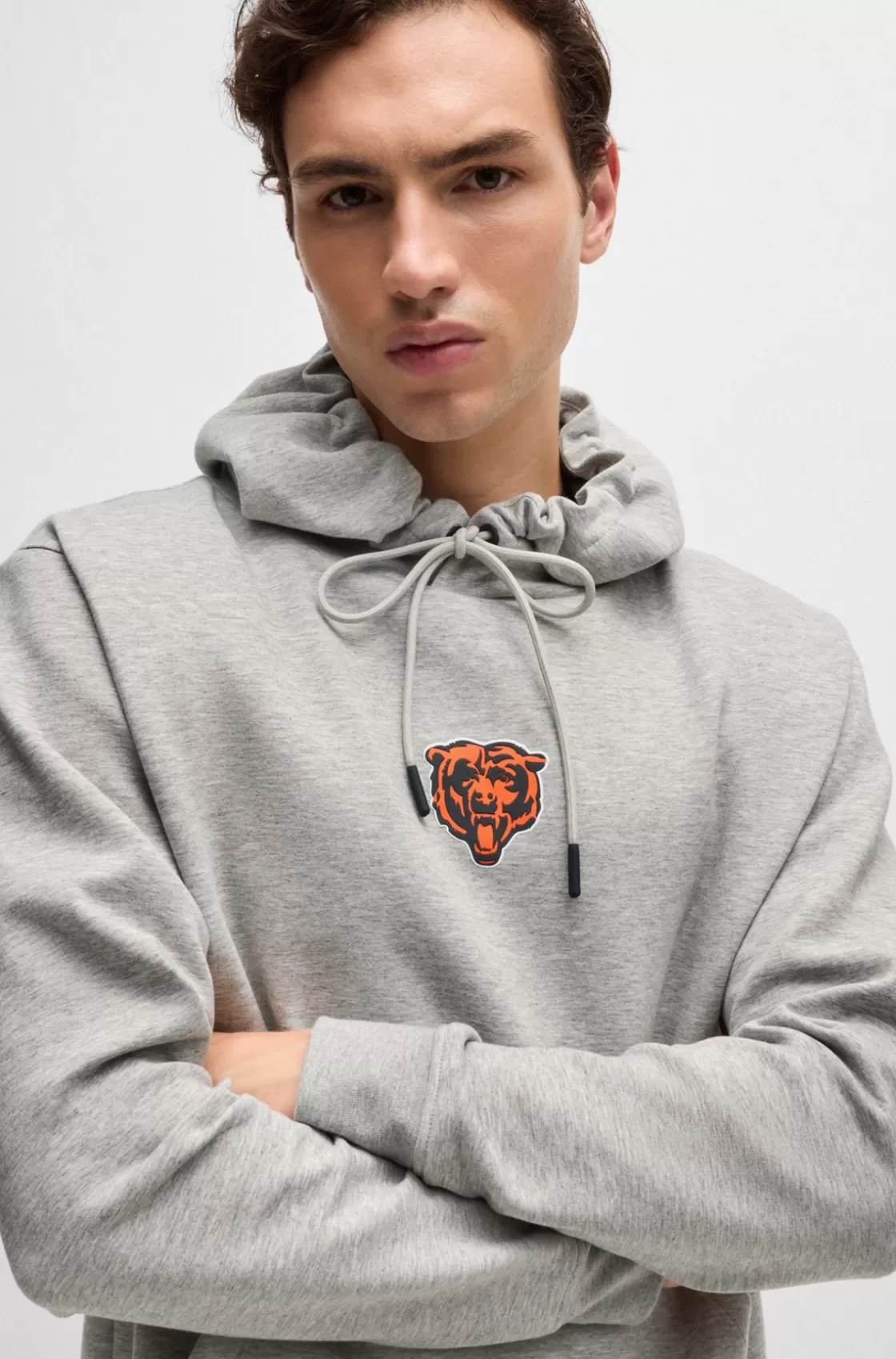 HUGO BOSS BOSS X NFL Interlock Hoodie With Special Branding Bears Store