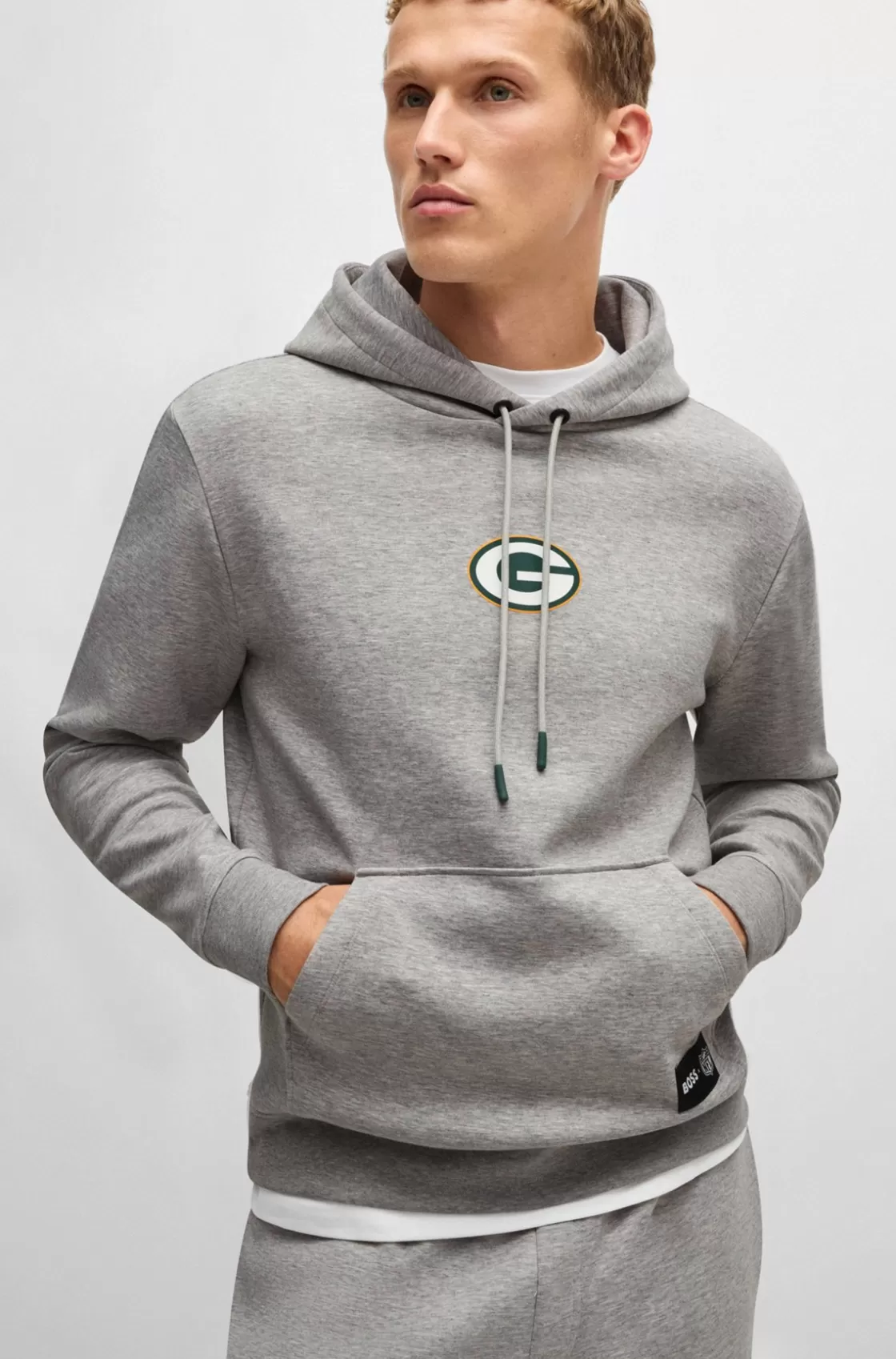 HUGO BOSS BOSS X NFL Interlock Hoodie With Special Branding Packers Clearance