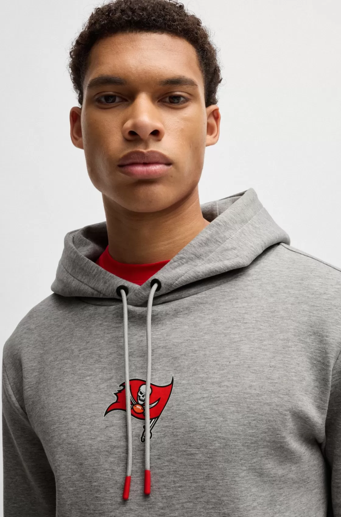 HUGO BOSS BOSS X NFL Interlock Hoodie With Special Branding Bucs Sale