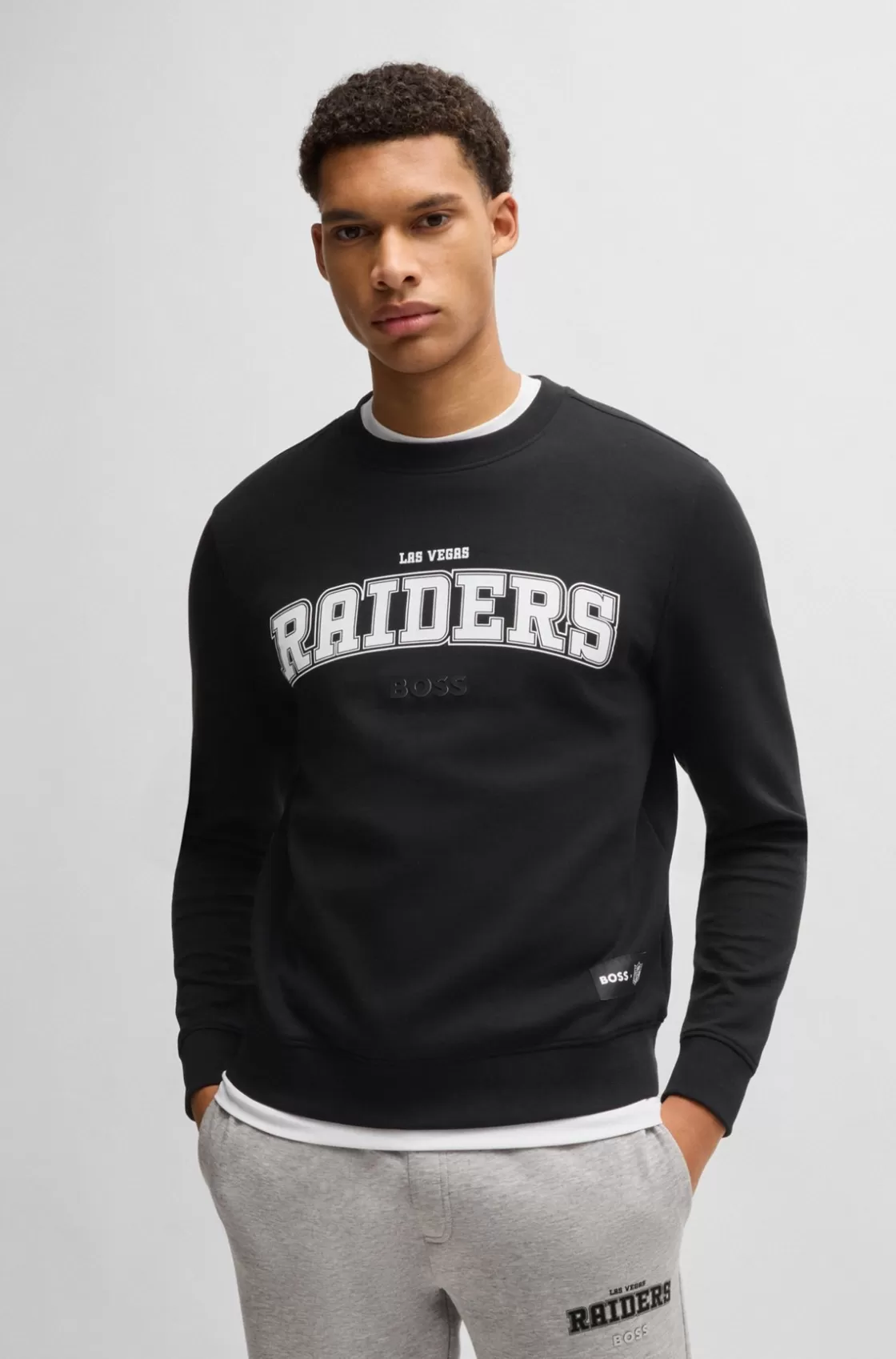 HUGO BOSS BOSS X NFL Regular-fit Sweatshirt With Special Branding Raiders Store