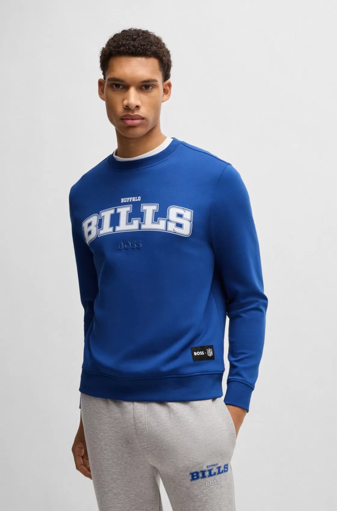 HUGO BOSS BOSS X NFL Regular-fit Sweatshirt With Special Branding Bills Store