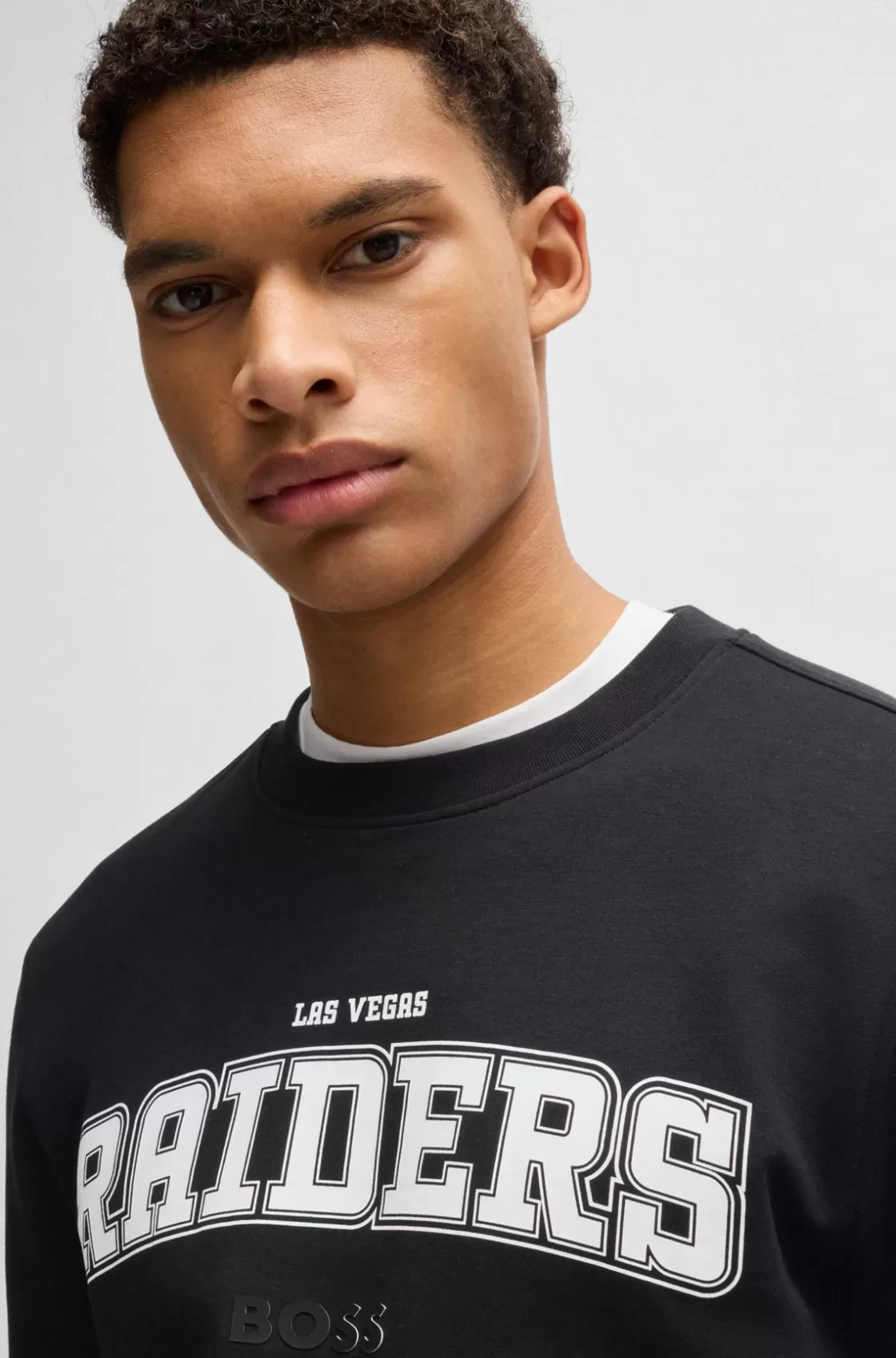 HUGO BOSS BOSS X NFL Regular-fit Sweatshirt With Special Branding Raiders Store