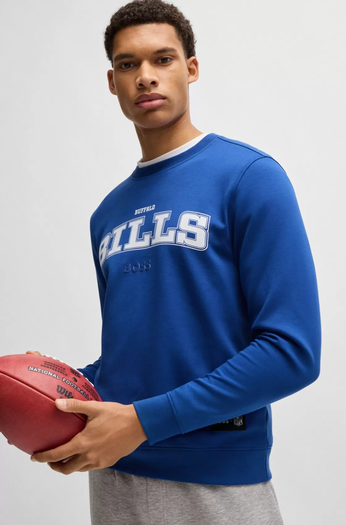 HUGO BOSS BOSS X NFL Regular-fit Sweatshirt With Special Branding Bills Store