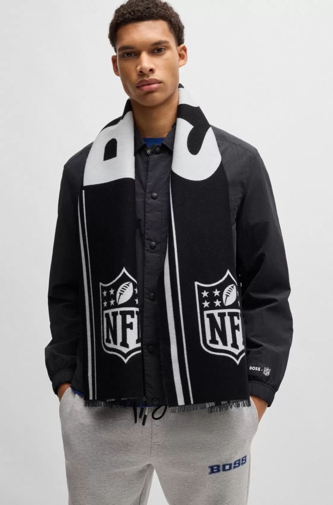 HUGO BOSS BOSS X NFL Scarf With Special Jacquard Branding NFL Generic Sale