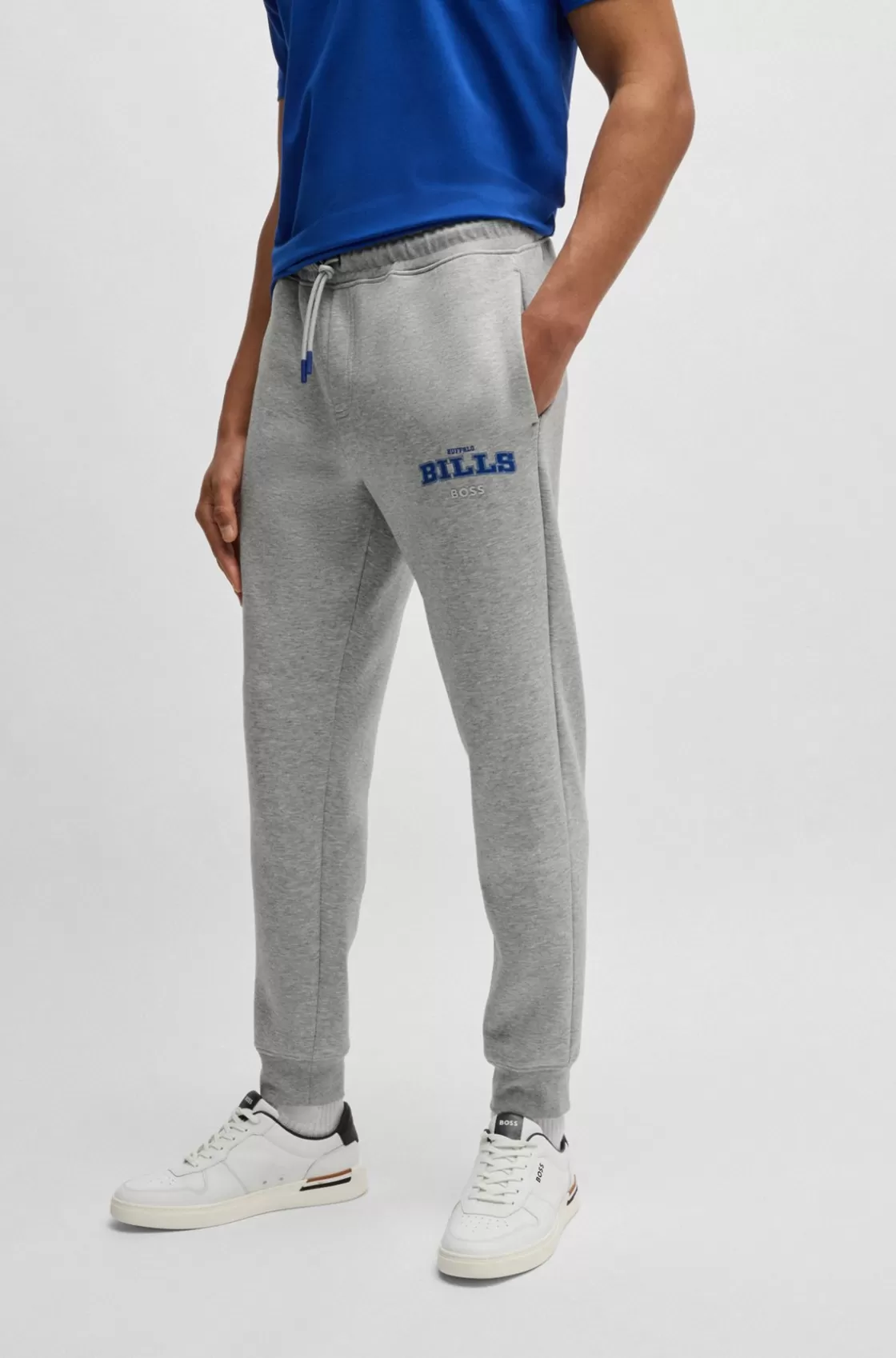 HUGO BOSS BOSS X NFL Signature-tape Tracksuit Bottoms With Special Branding Bills Shop