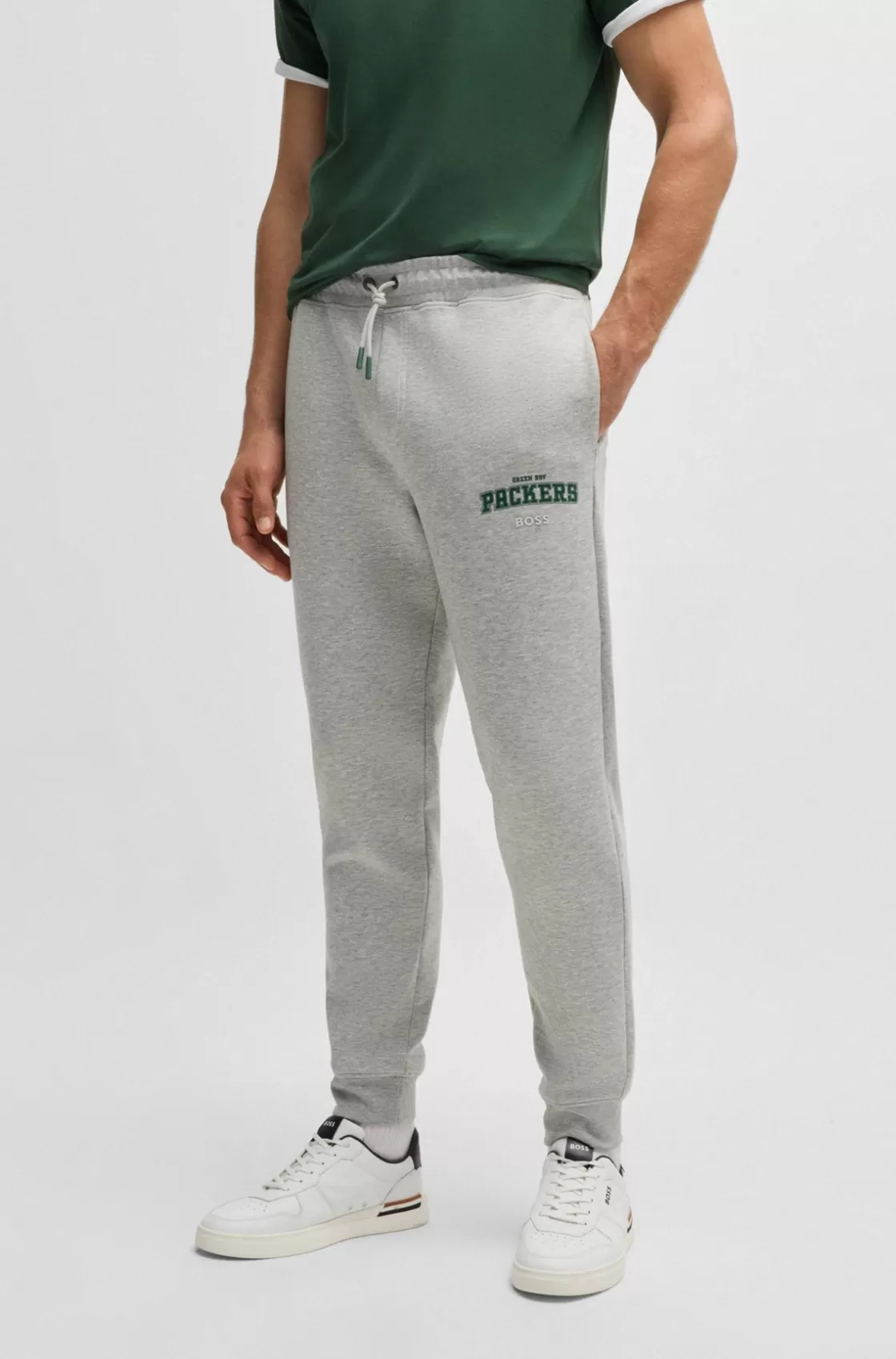HUGO BOSS BOSS X NFL Signature-tape Tracksuit Bottoms With Special Branding Packers Flash Sale