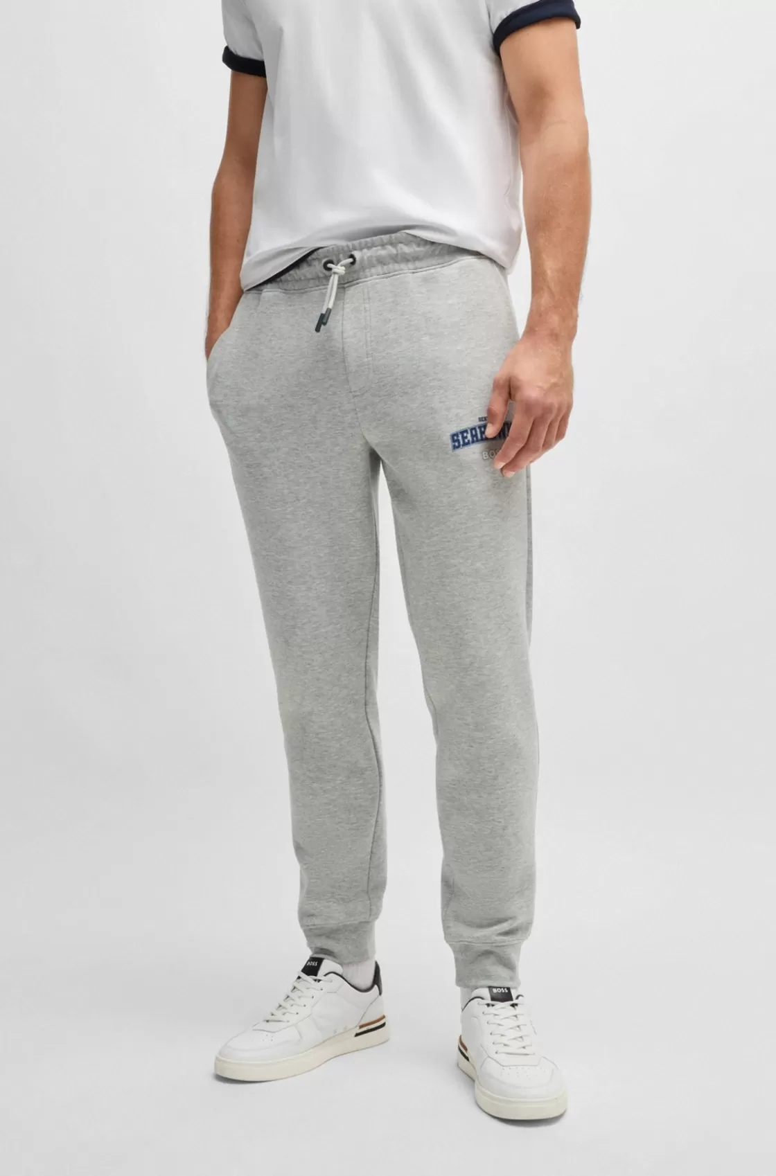 HUGO BOSS BOSS X NFL Signature-tape Tracksuit Bottoms With Special Branding Seahawks Sale