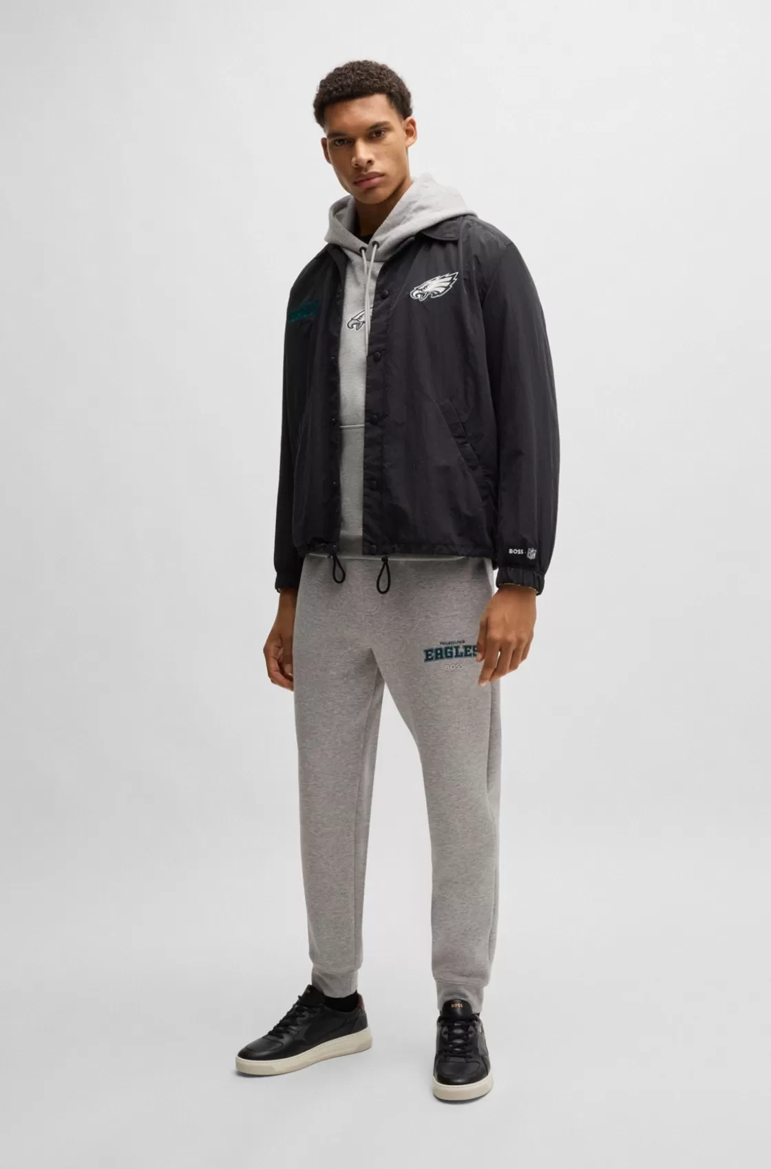 HUGO BOSS BOSS X NFL Water-repellent Jacket With Embroidered Branding Eagles Sale