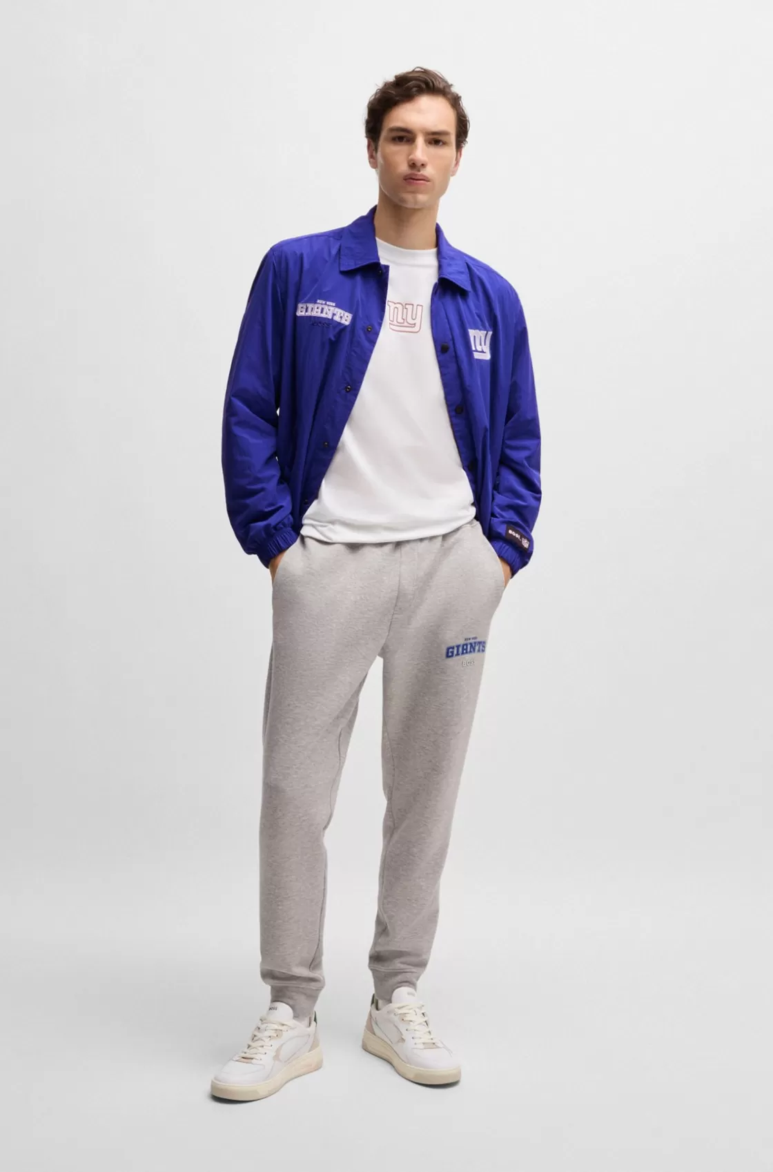 HUGO BOSS BOSS X NFL Water-repellent Jacket With Embroidered Branding Giants Sale