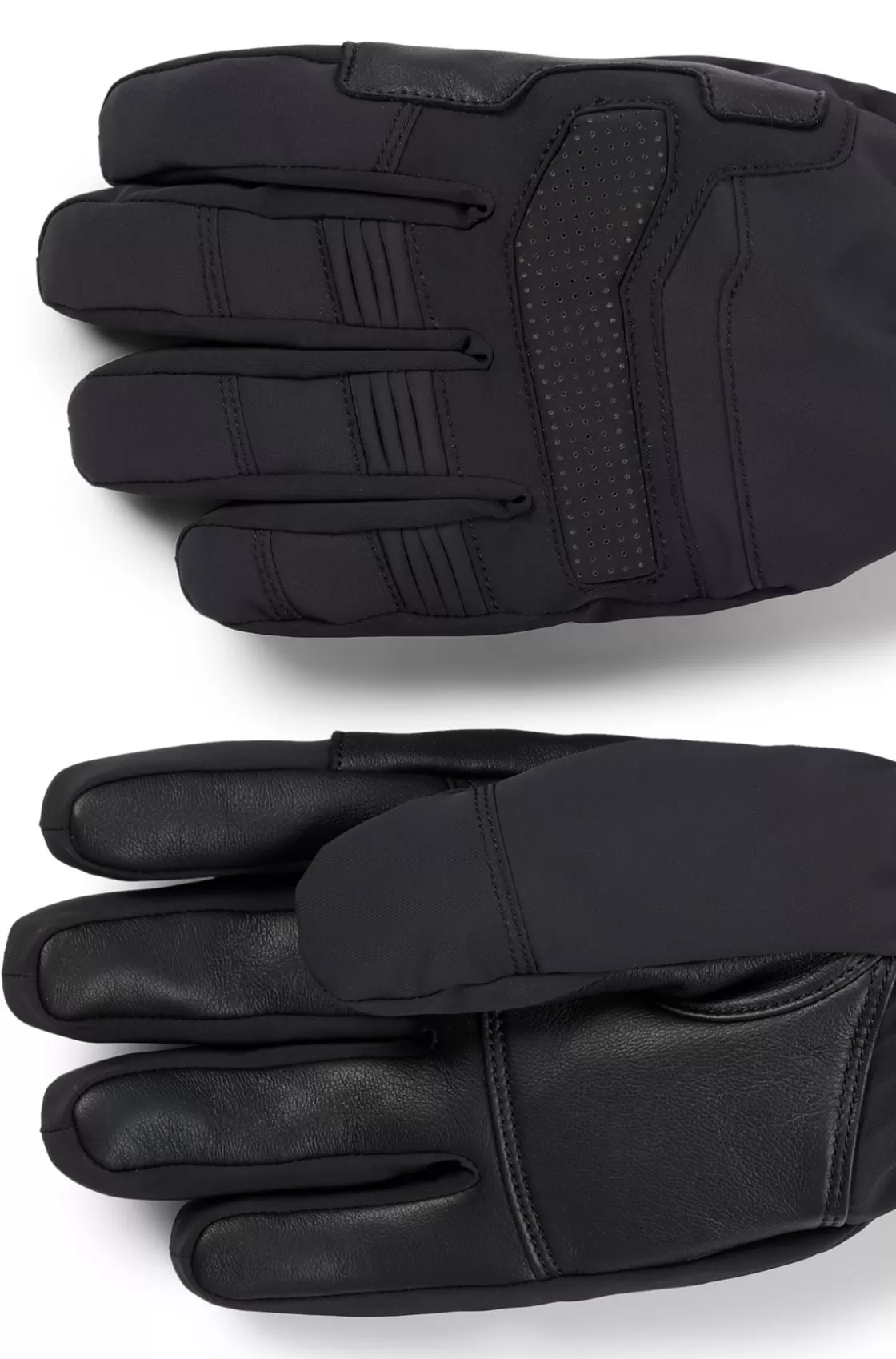 HUGO BOSS BOSS X Perfect Moment Mixed-material Ski Gloves With Leather Black Clearance