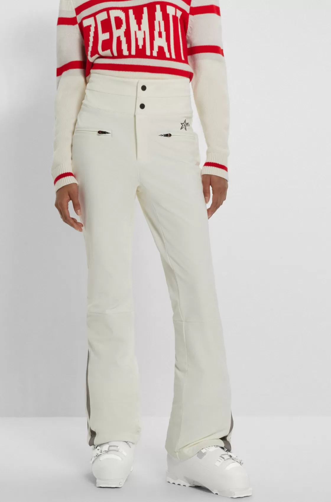HUGO BOSS BOSS X Perfect Moment Ski Trousers With Stripes And Branding White Fashion