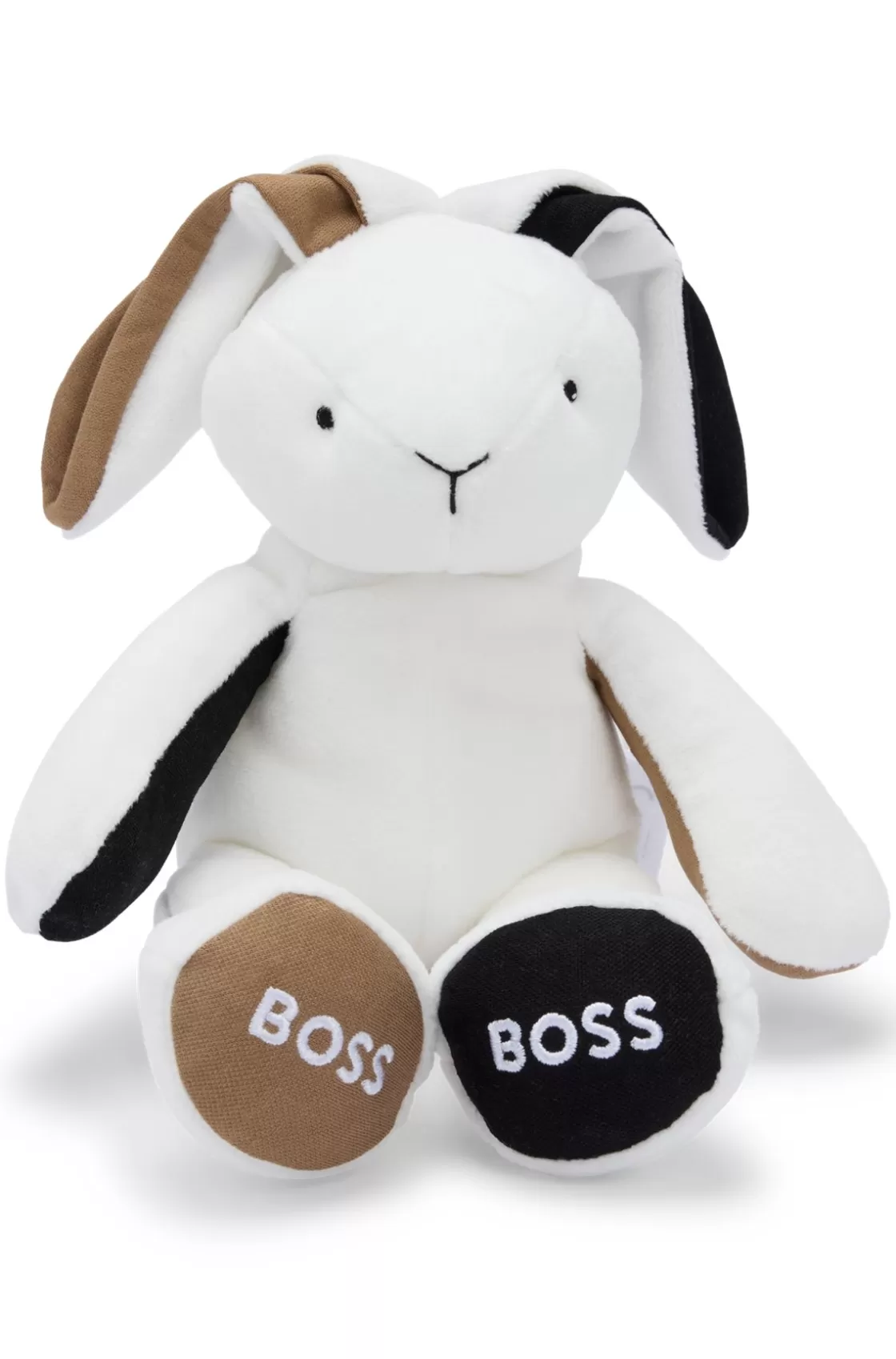 HUGO BOSS Branded Faux-fur Cuddly Bunny For Babies White Sale