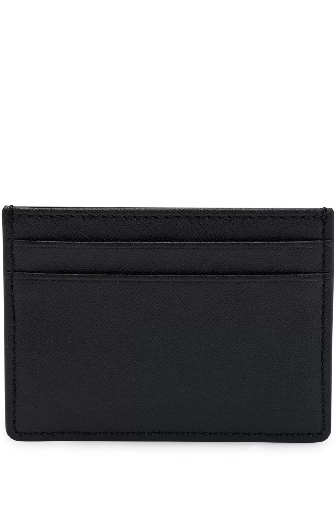 HUGO BOSS Card Holder With Signature Stripe And Logo Detail Black Store
