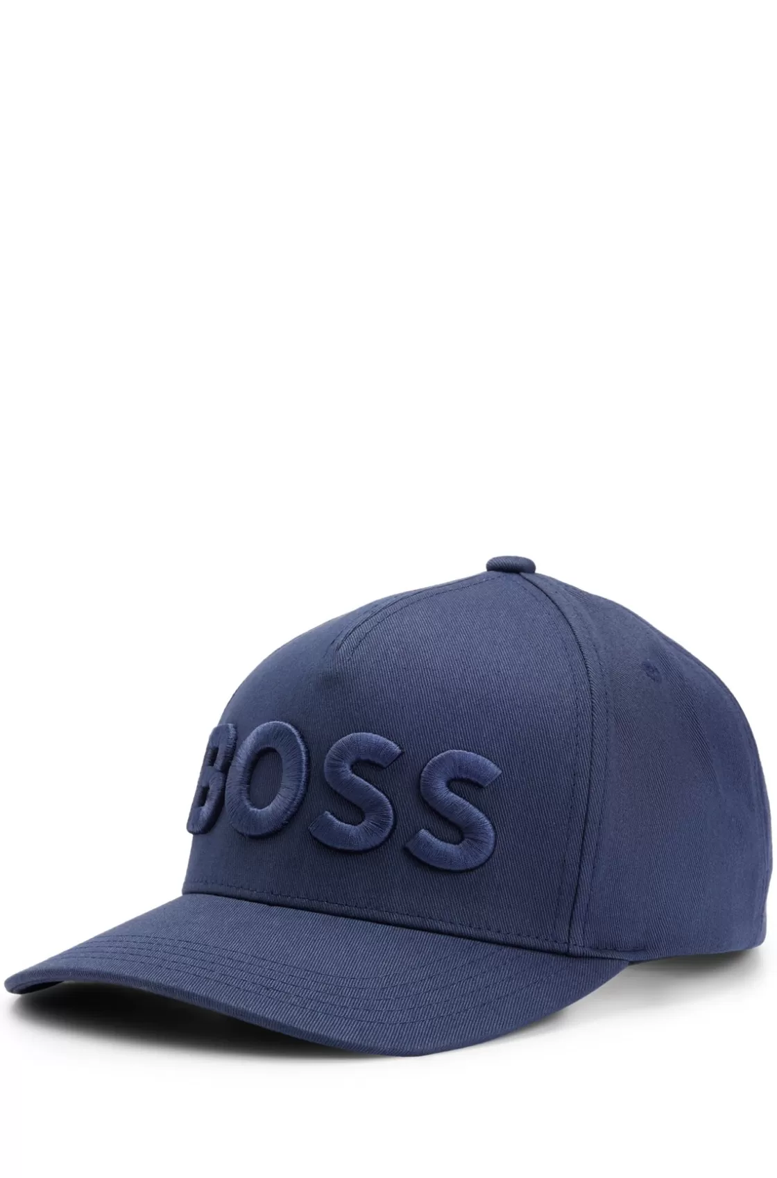 HUGO BOSS Cotton-twill Cap With 3D Embroidered Logo Dark Blue Sale