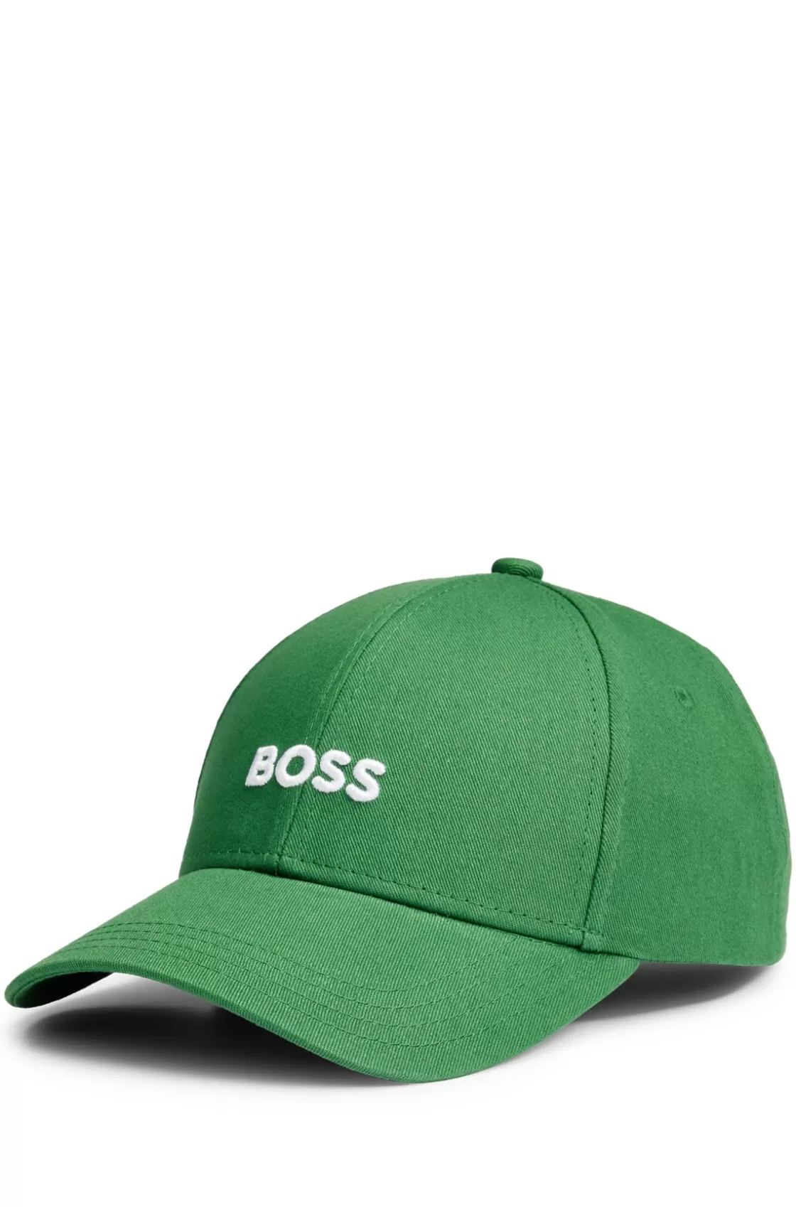 HUGO BOSS Cotton-twill Cap With Embroidered Logo Light Green Shop