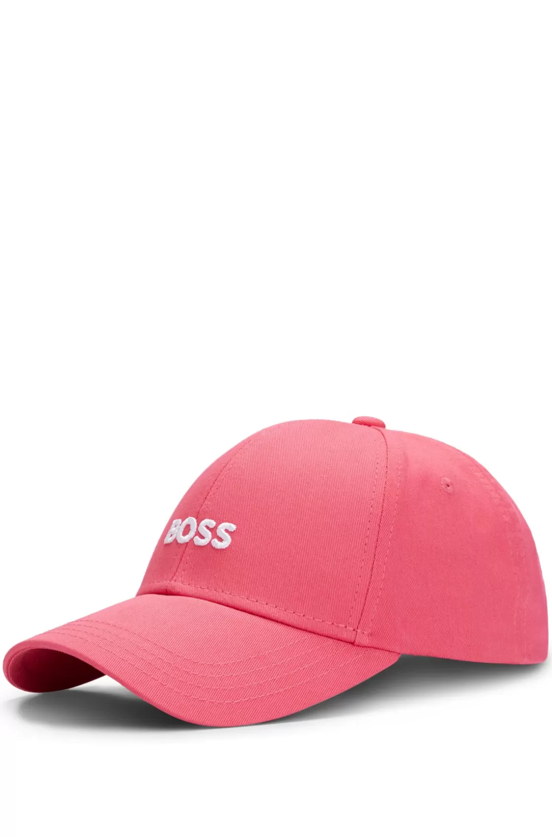 HUGO BOSS Cotton-twill Cap With Embroidered Logo Dark pink Online