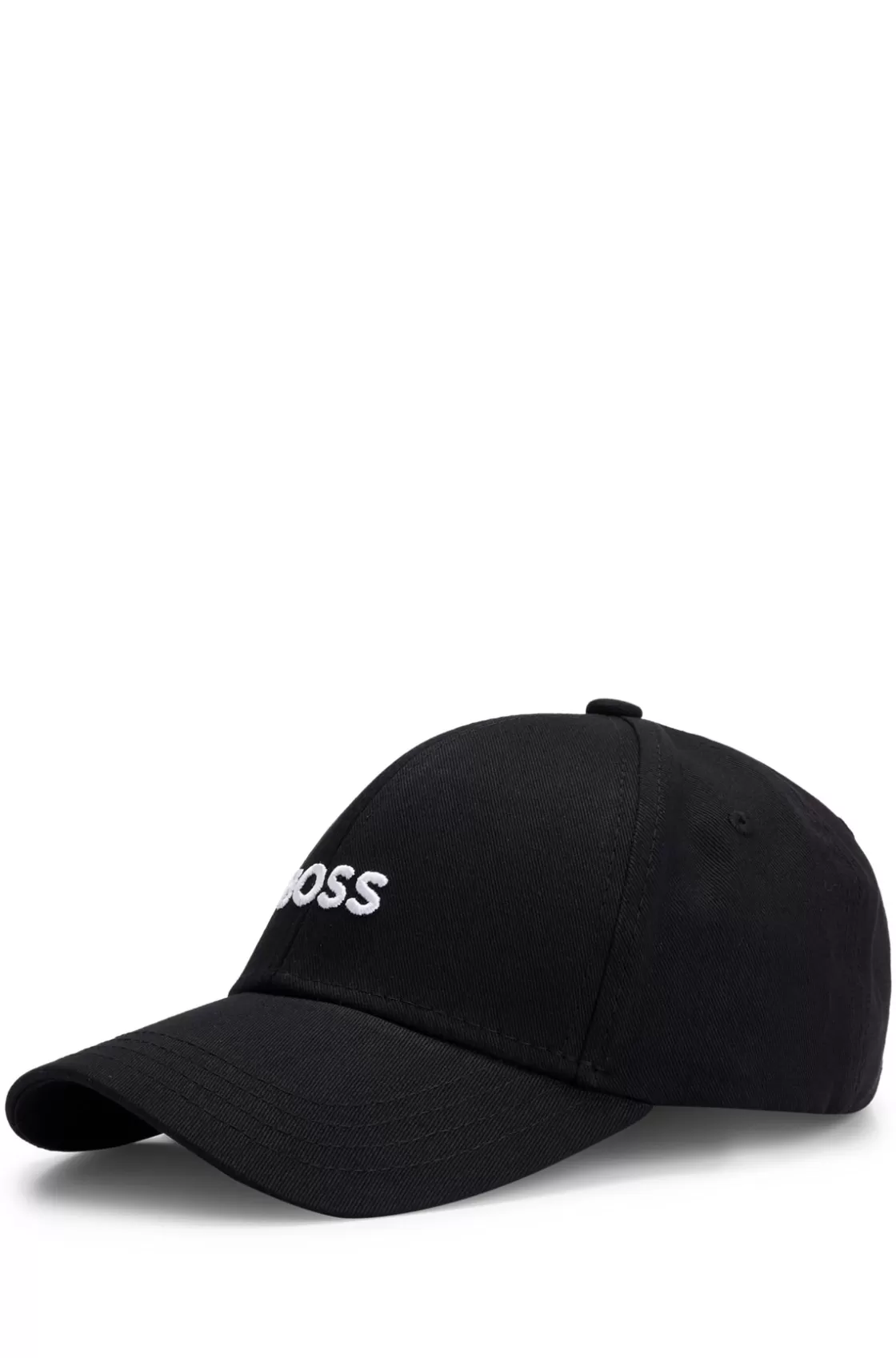 HUGO BOSS Cotton-twill Cap With Embroidered Logo Black Sale