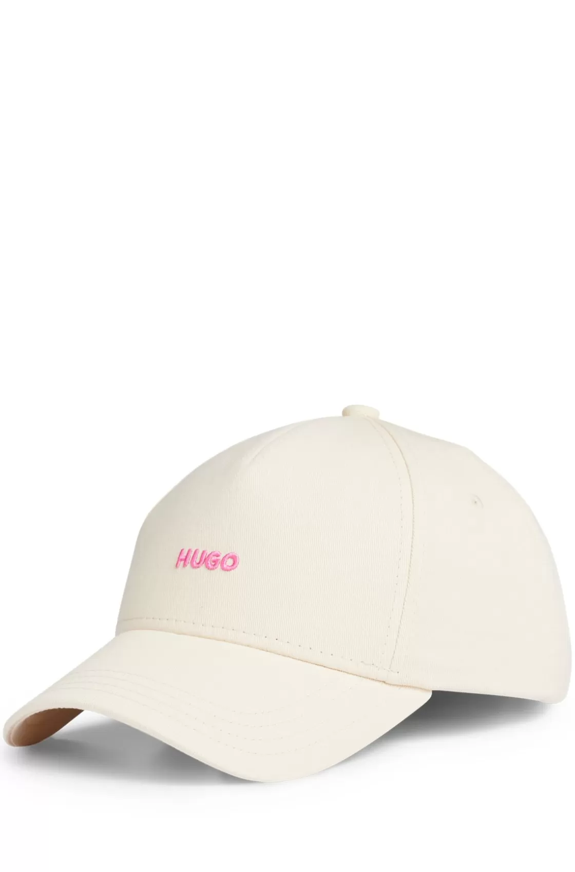 HUGO BOSS Cotton-twill Cap With Embroidered Logo Light Beige Best